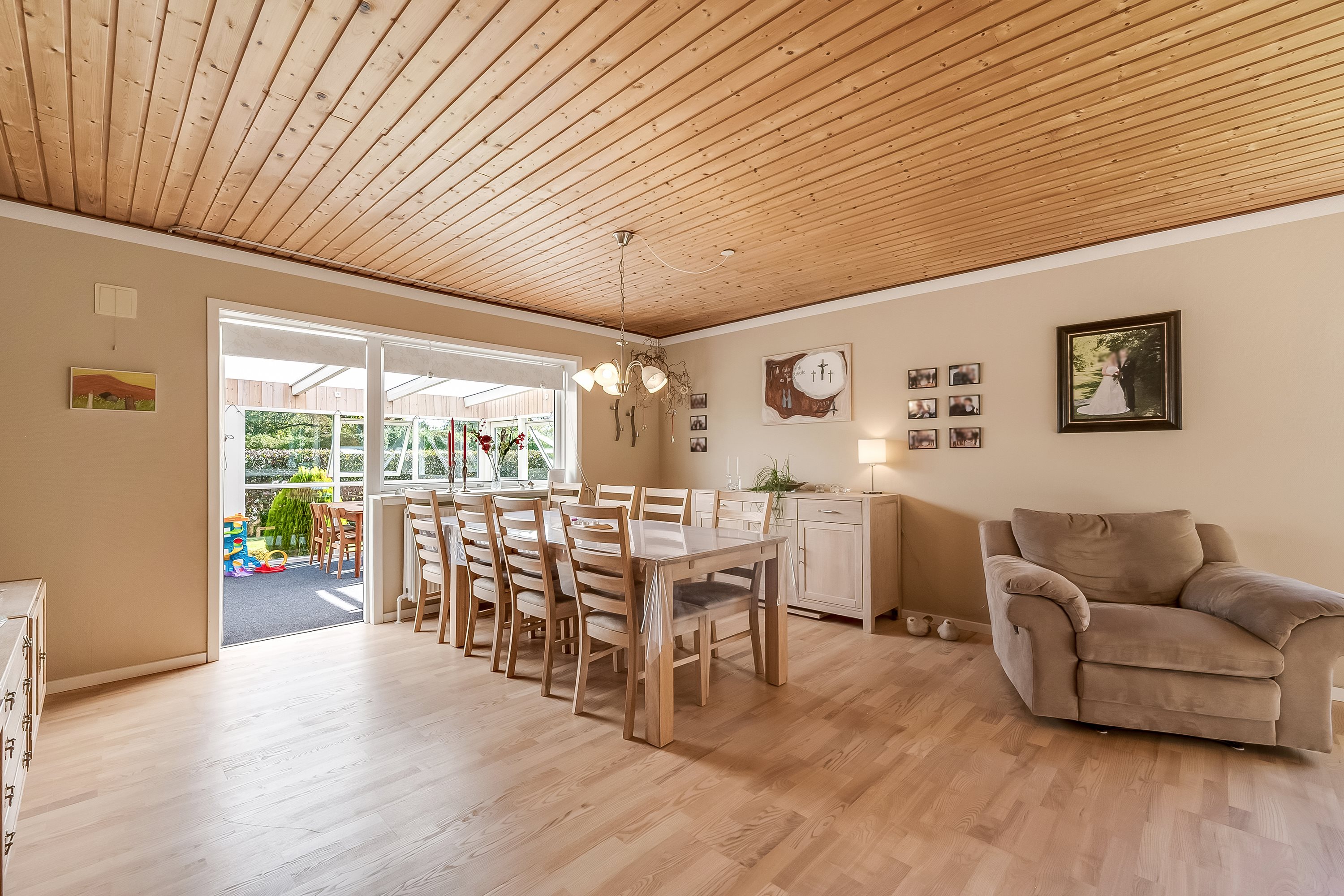 Fremhævet stue billede i fuldskærmstilstand. Billede af Lille Fiskbækvej 12, Fiskbæk, 6920 Videbæk