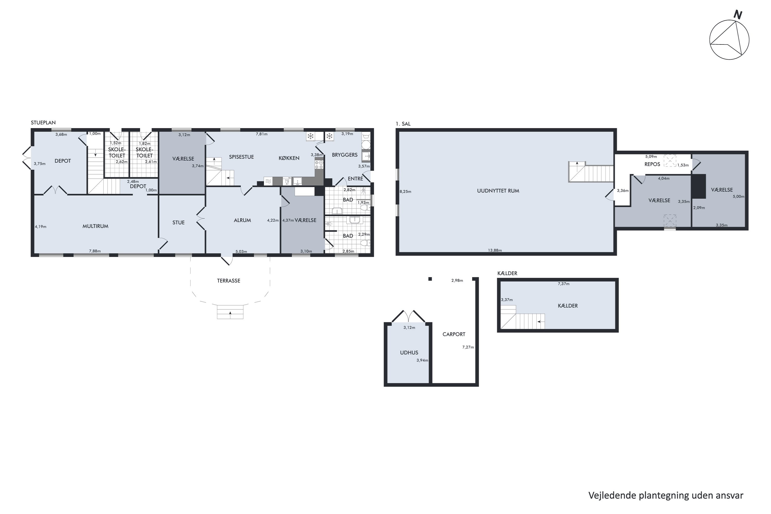 Plantegninger billede af Birkehøjvej 5, Attrup, 8444 Balle