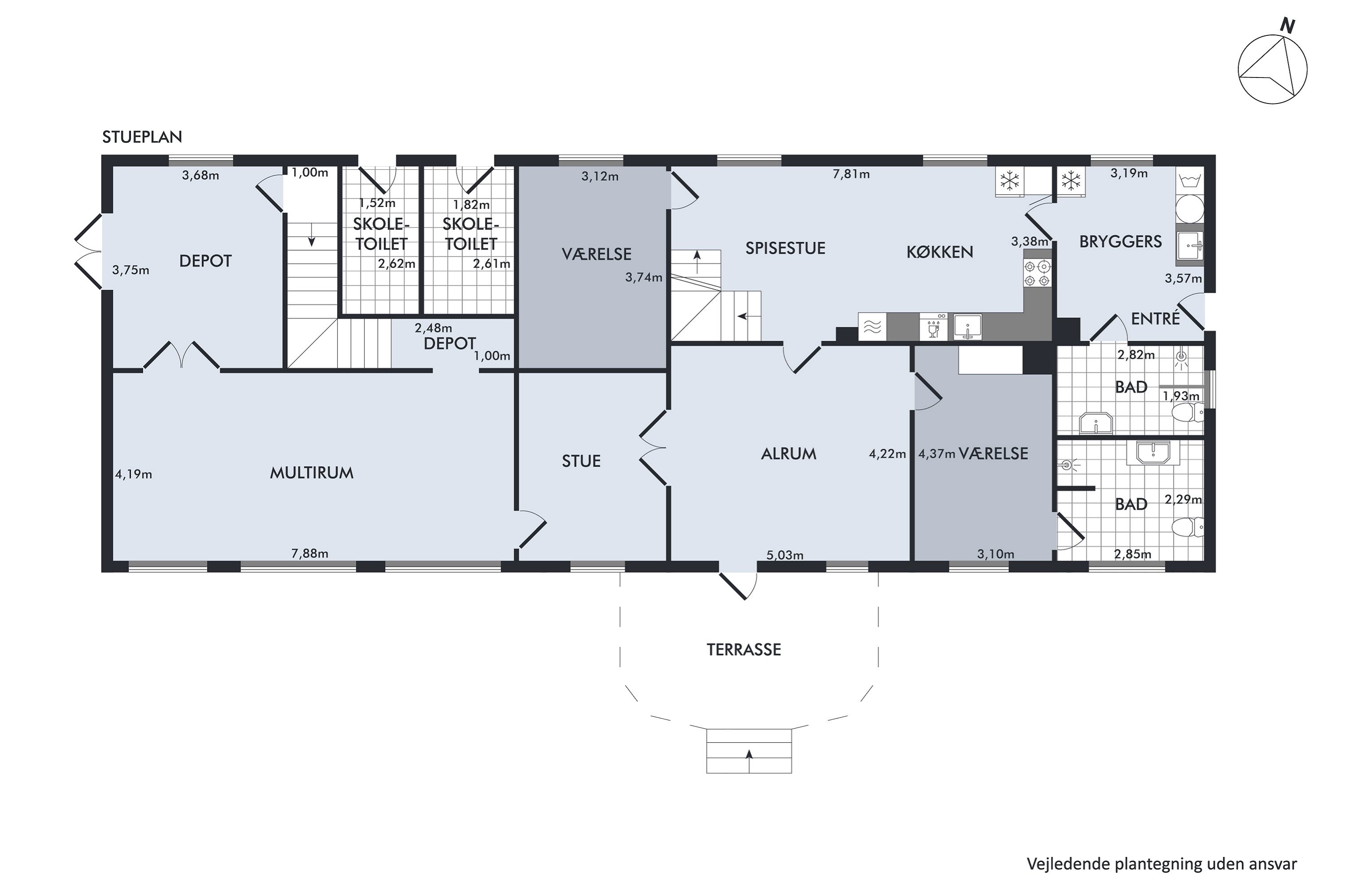 Plantegninger billede af Birkehøjvej 5, Attrup, 8444 Balle