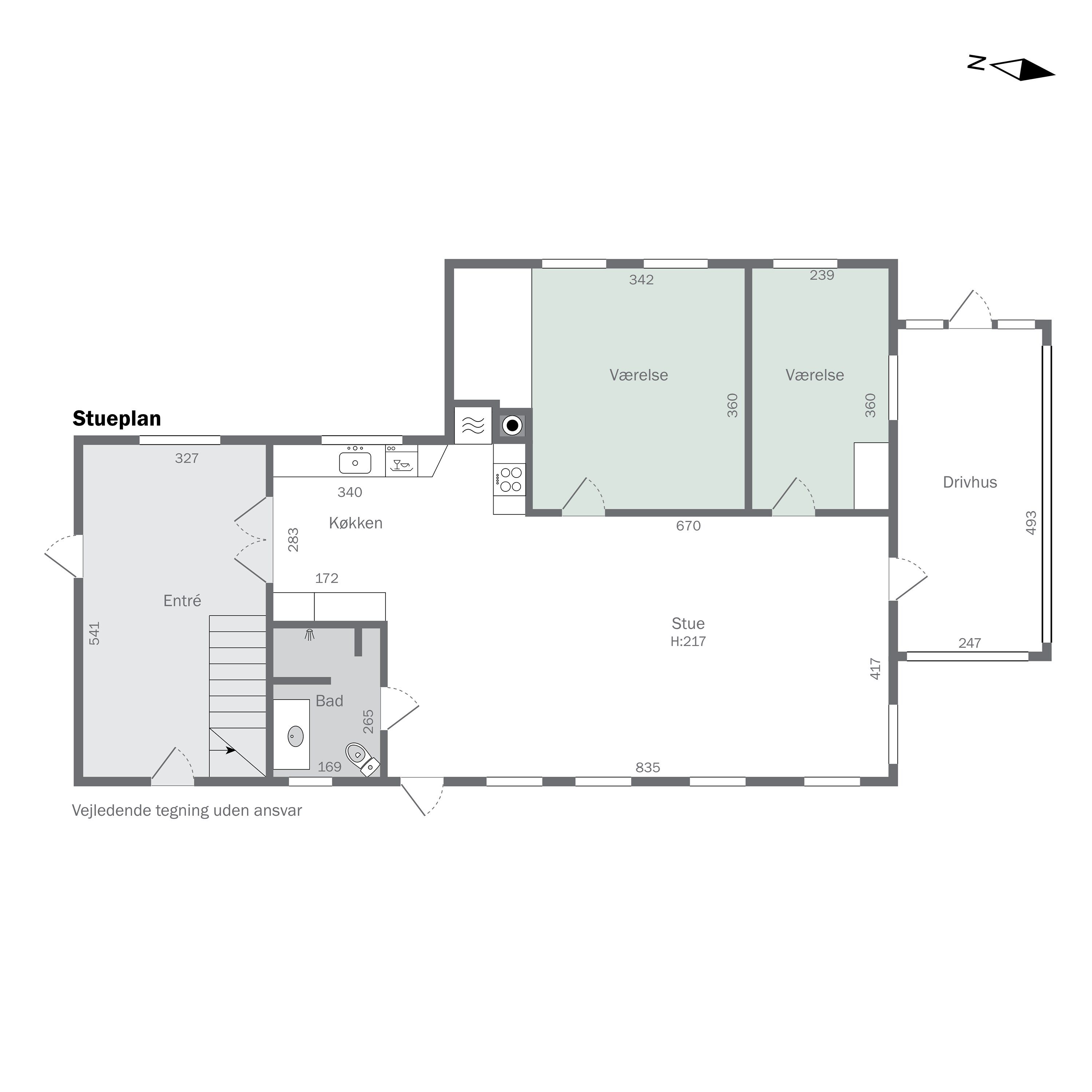 Plantegninger billede af Tingvejen 57, 4400 Kalundborg