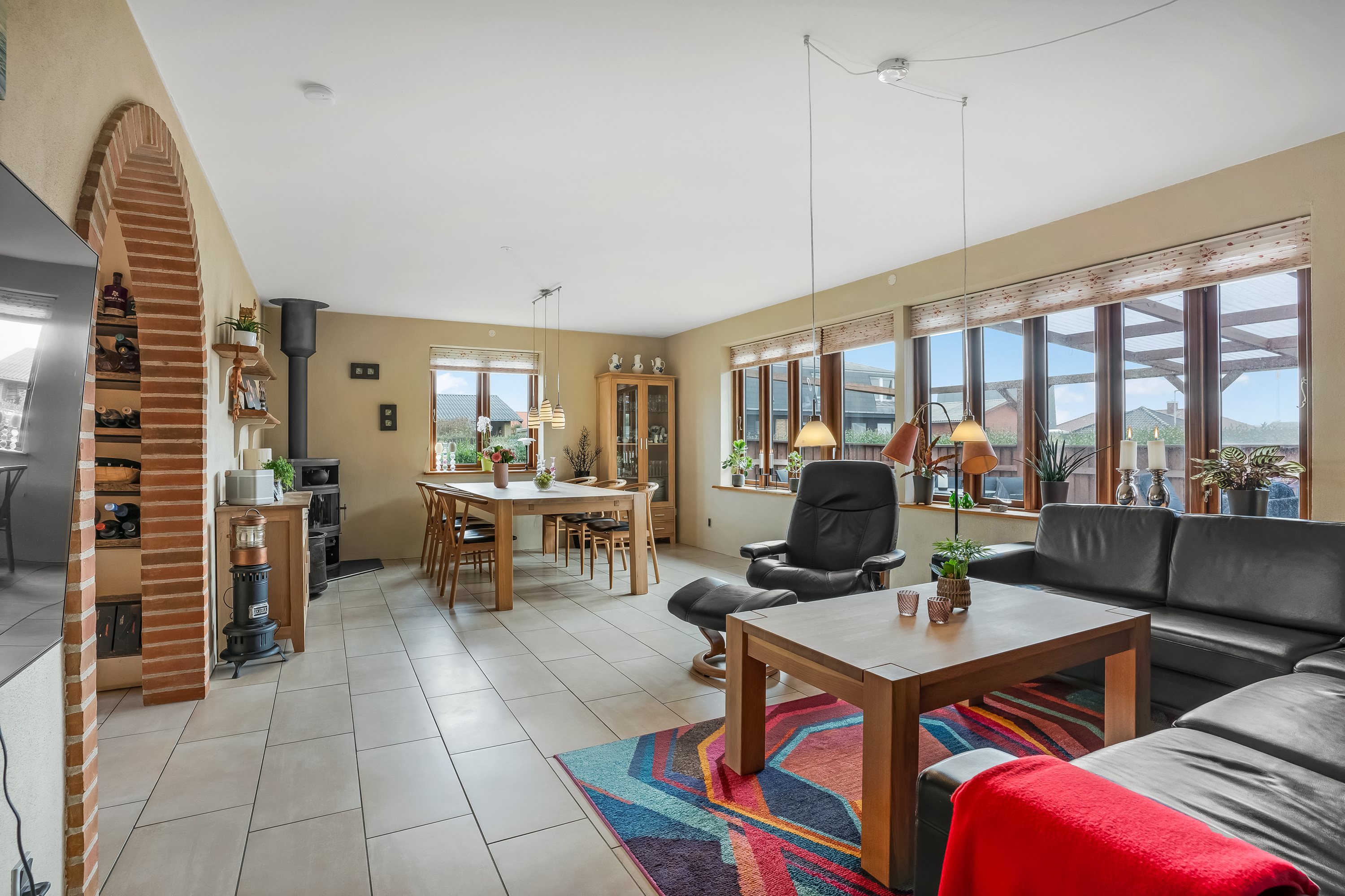 Fremhævet stue billede i fuldskærmstilstand. Billede af Drosselvej 2, 7680 Thyborøn