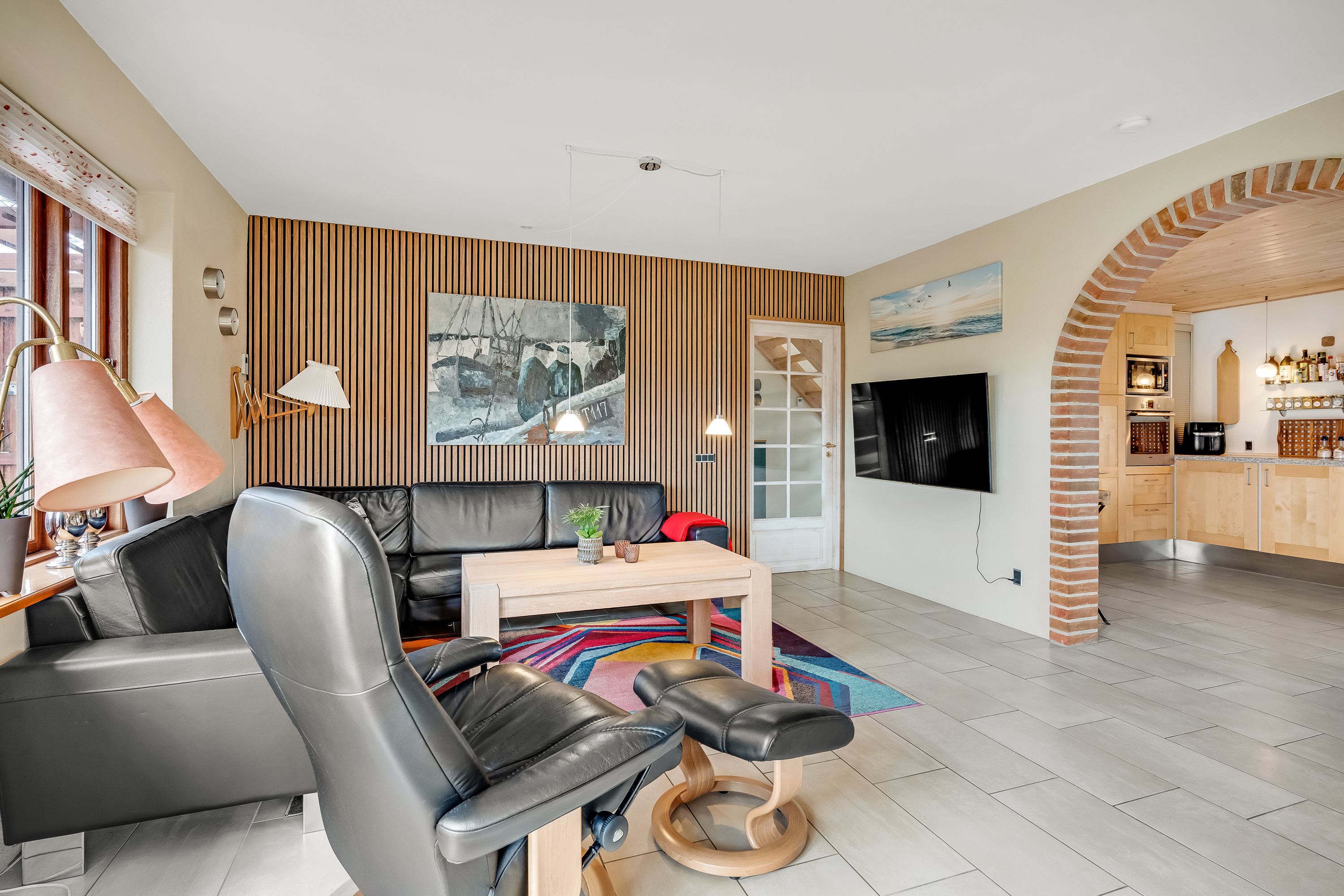 Fremhævet stue billede i fuldskærmstilstand. Billede af Drosselvej 2, 7680 Thyborøn