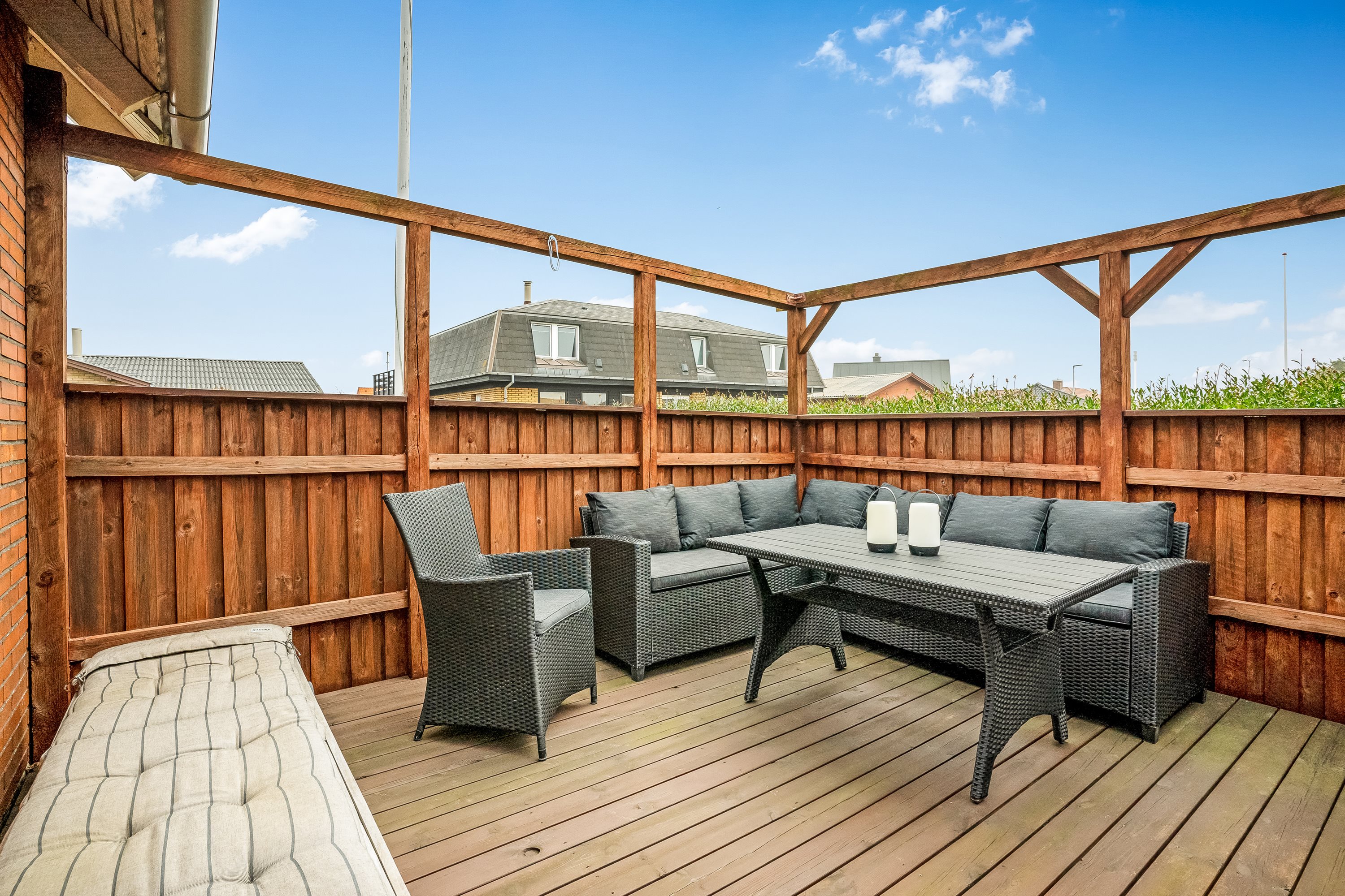 Fremhævet terrasse billede i fuldskærmstilstand. Billede af Drosselvej 2, 7680 Thyborøn