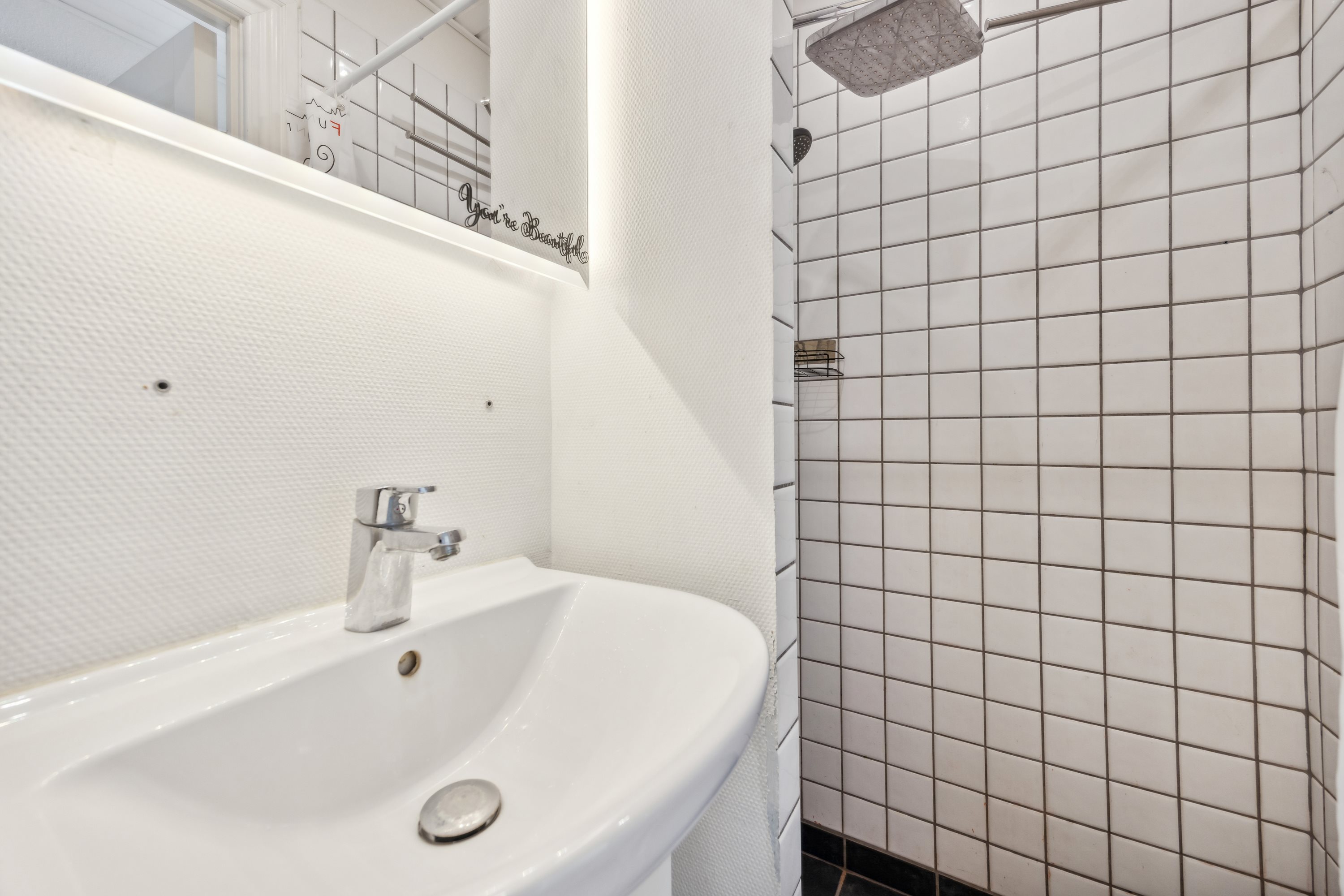 Fremhævet badeværelse billede i fuldskærmstilstand. Billede af Rolighedsvej 7A, 1. th., 9400 Nørresundby