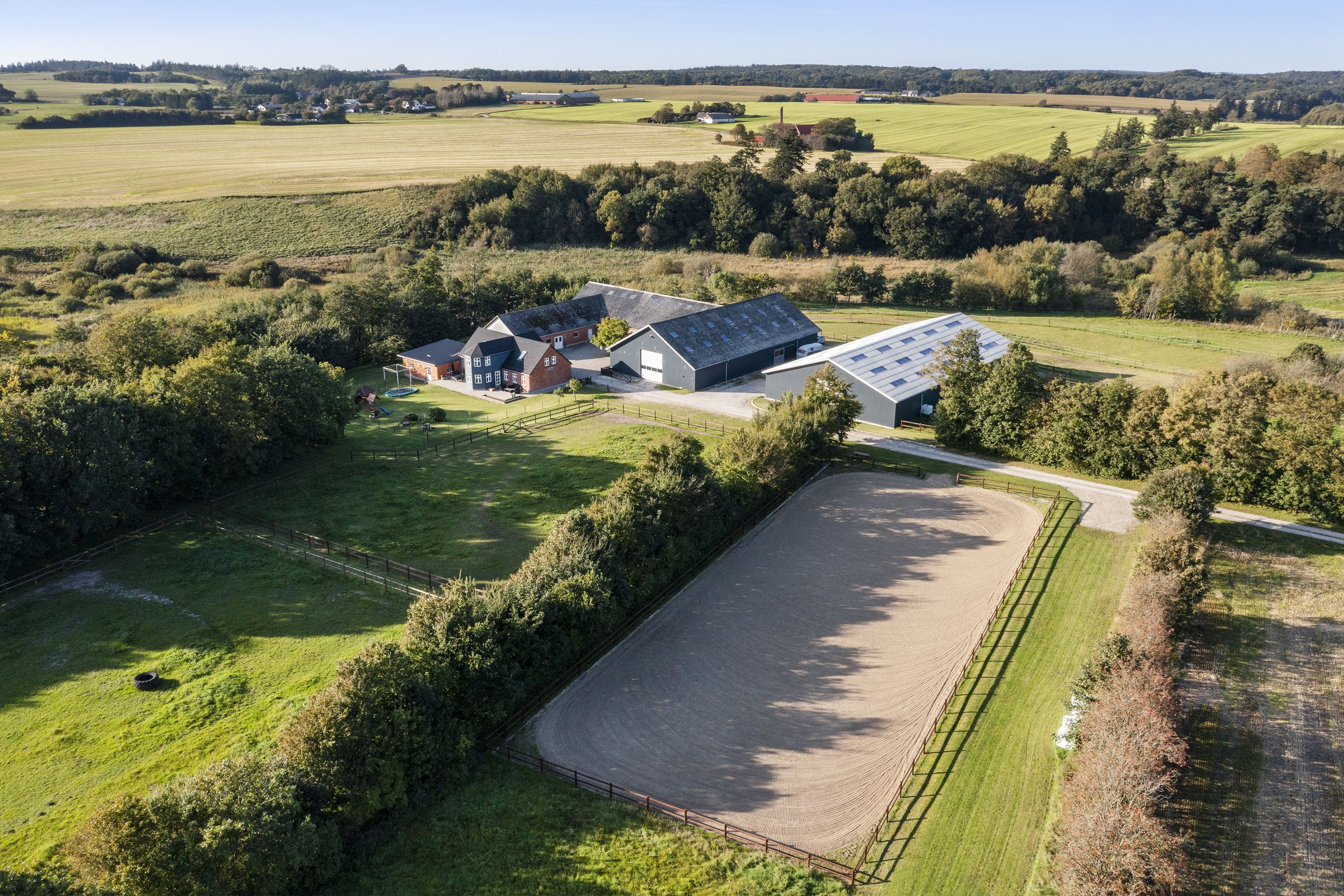 Miniaturebillede 1: luftfoto. Billede af Halkærvej 91, Skørbæk, 9240 Nibe