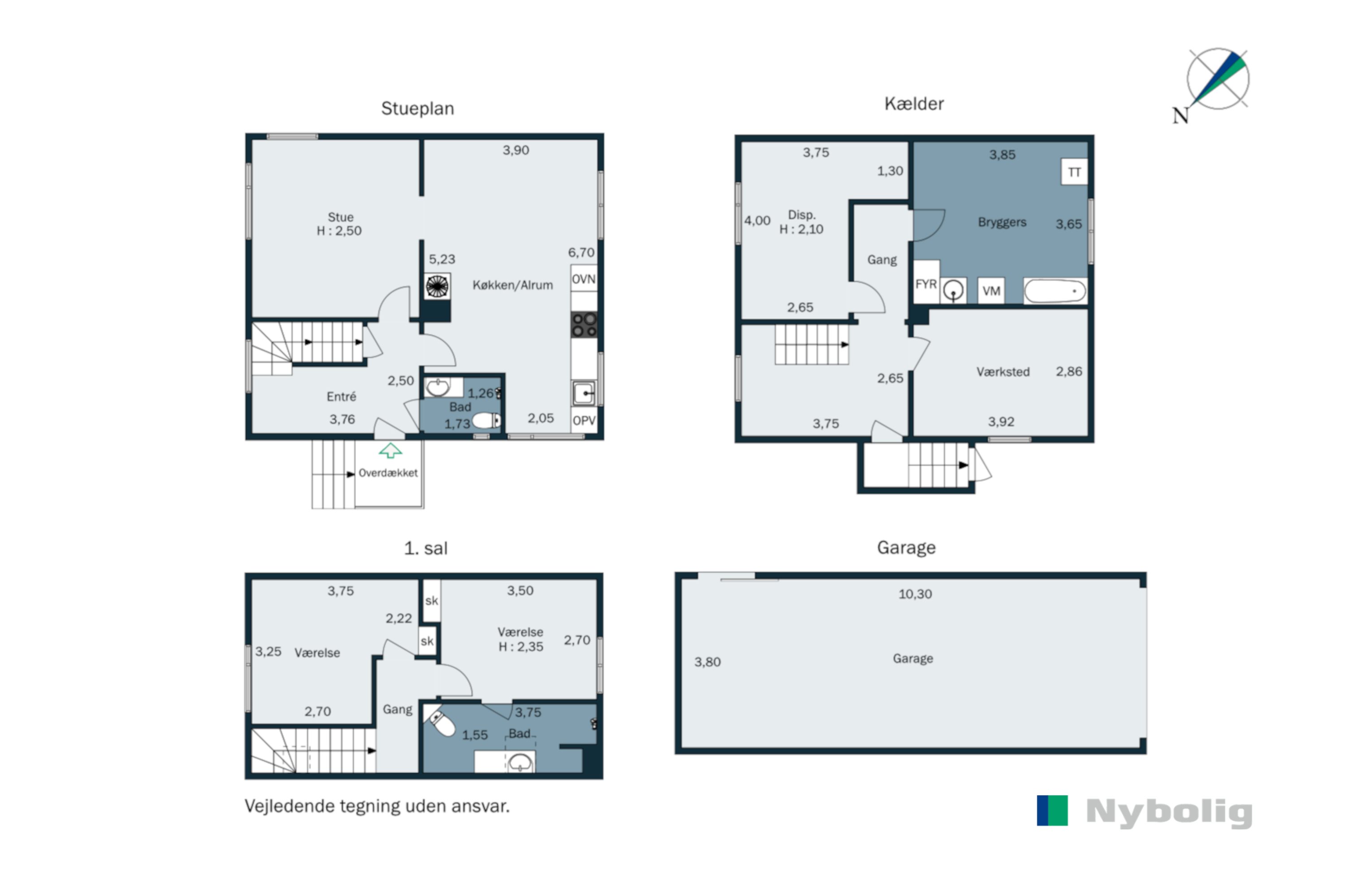 Plantegninger billede af Drosselvej 19, 6100 Haderslev