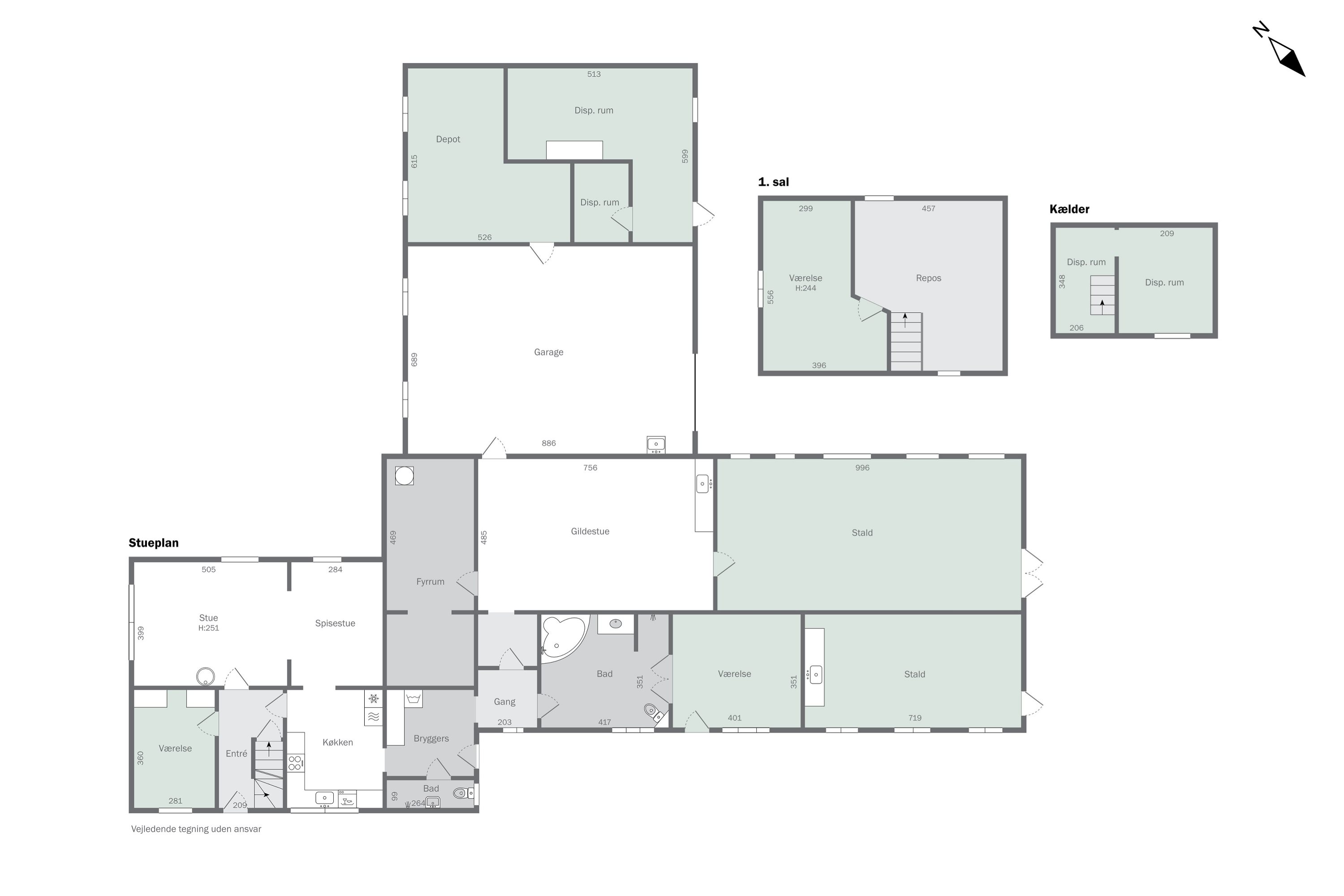 Plantegninger billede af Fælledgårdsvej 15, Egeby, 5450 Otterup