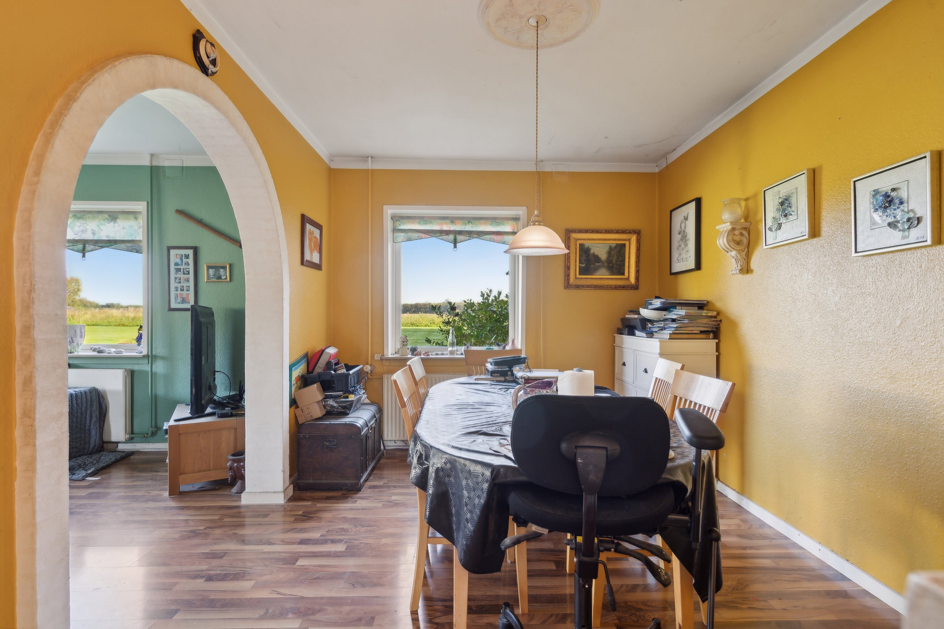 Fremhævet spisestue billede i fuldskærmstilstand. Billede af Fælledgårdsvej 15, Egeby, 5450 Otterup