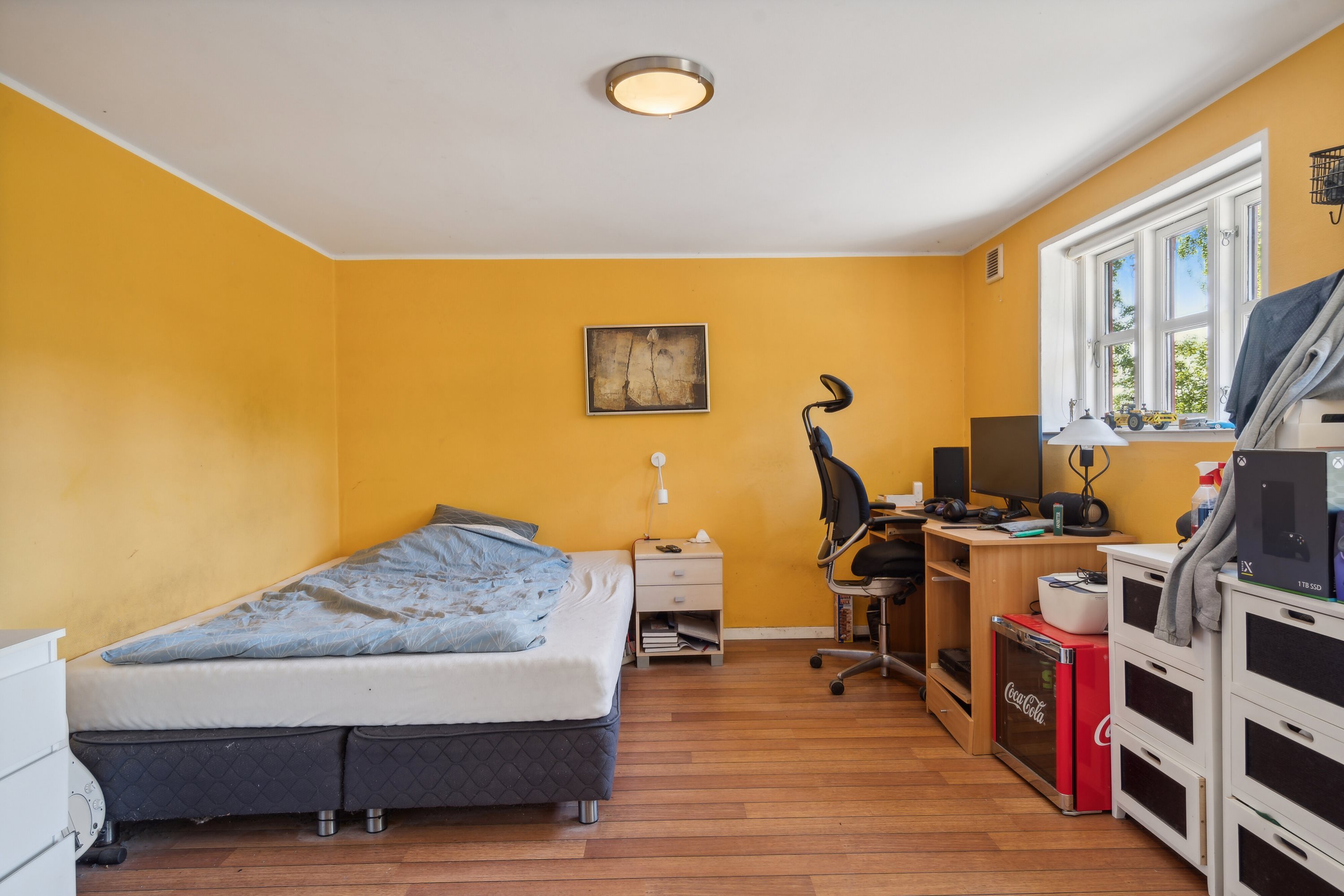 Fremhævet soveværelse billede i fuldskærmstilstand. Billede af Fælledgårdsvej 15, Egeby, 5450 Otterup