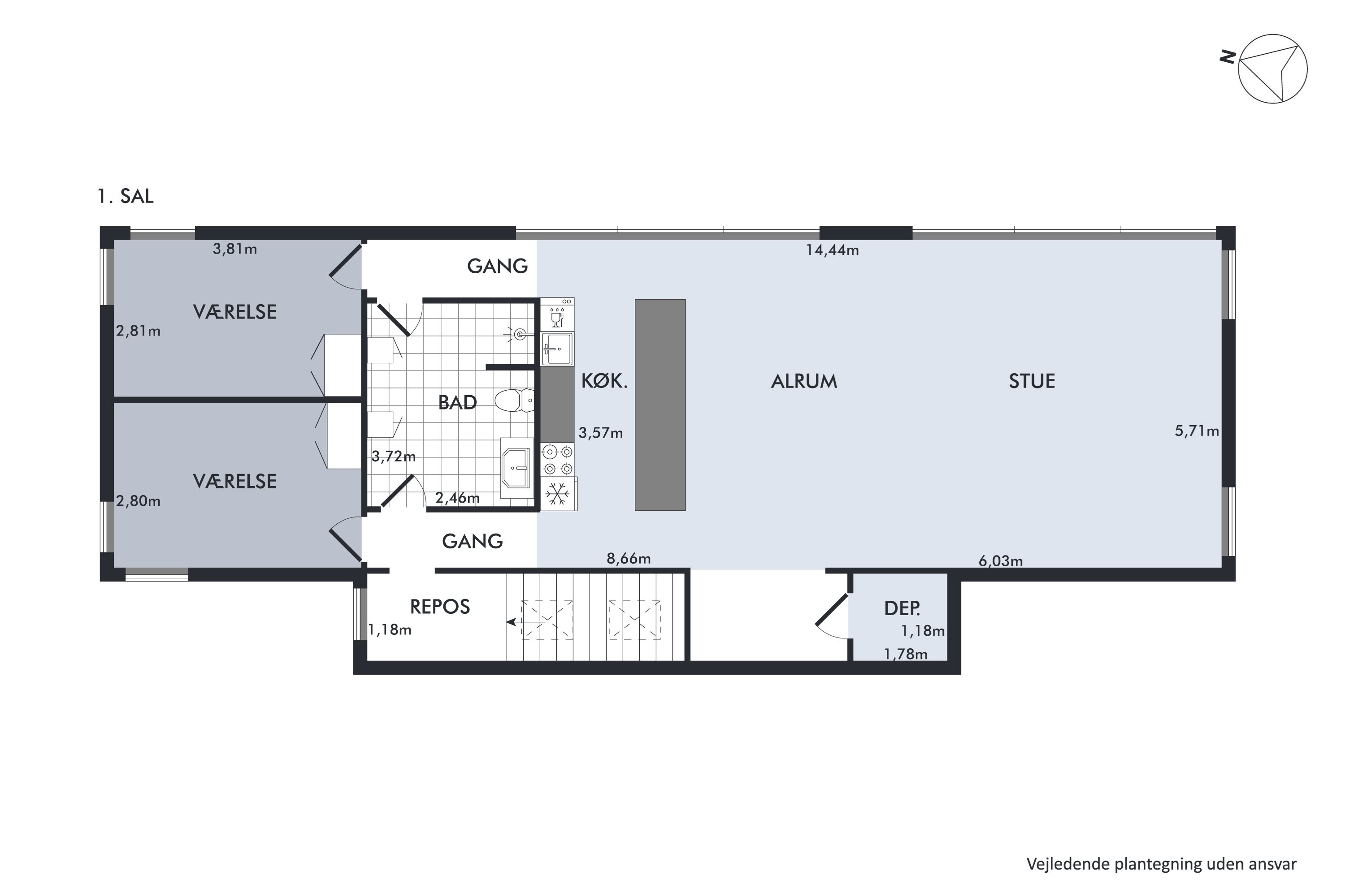 Plantegninger billede af Atlasvej 19C, Dråby, 8400 Ebeltoft
