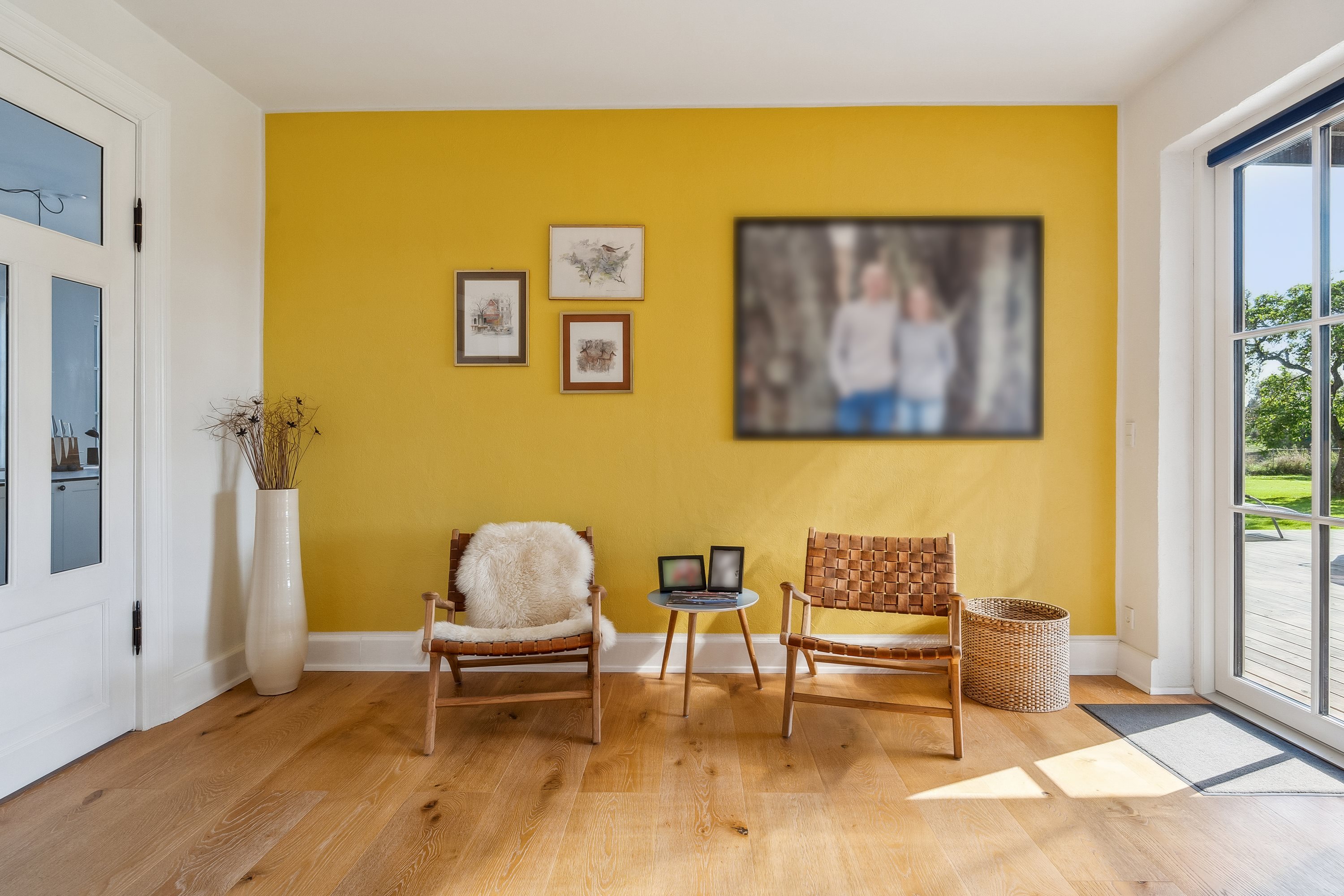 Fremhævet stue billede i fuldskærmstilstand. Billede af Savværksvej 2B, Oue, 9500 Hobro