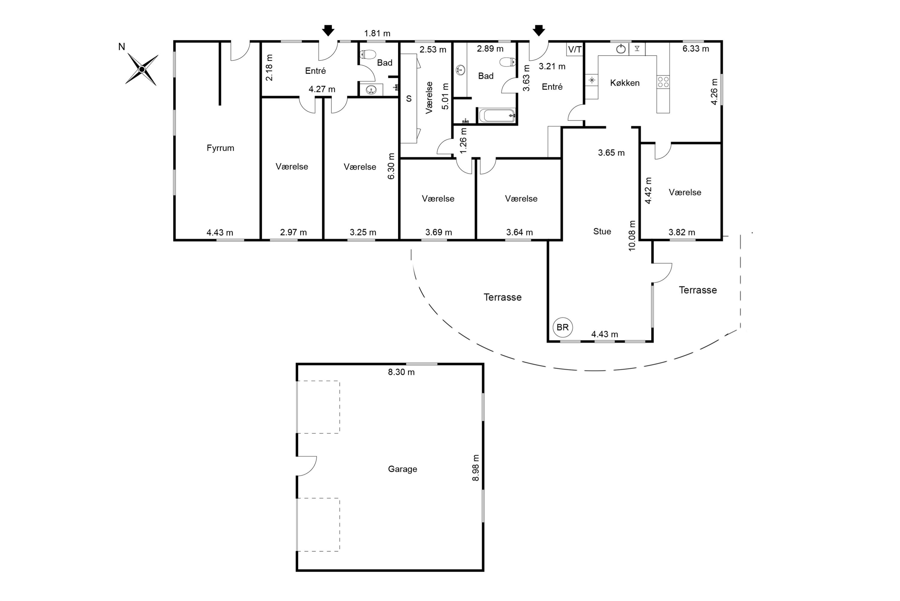 Plantegninger billede af Milbakvej 64, 9381 Sulsted