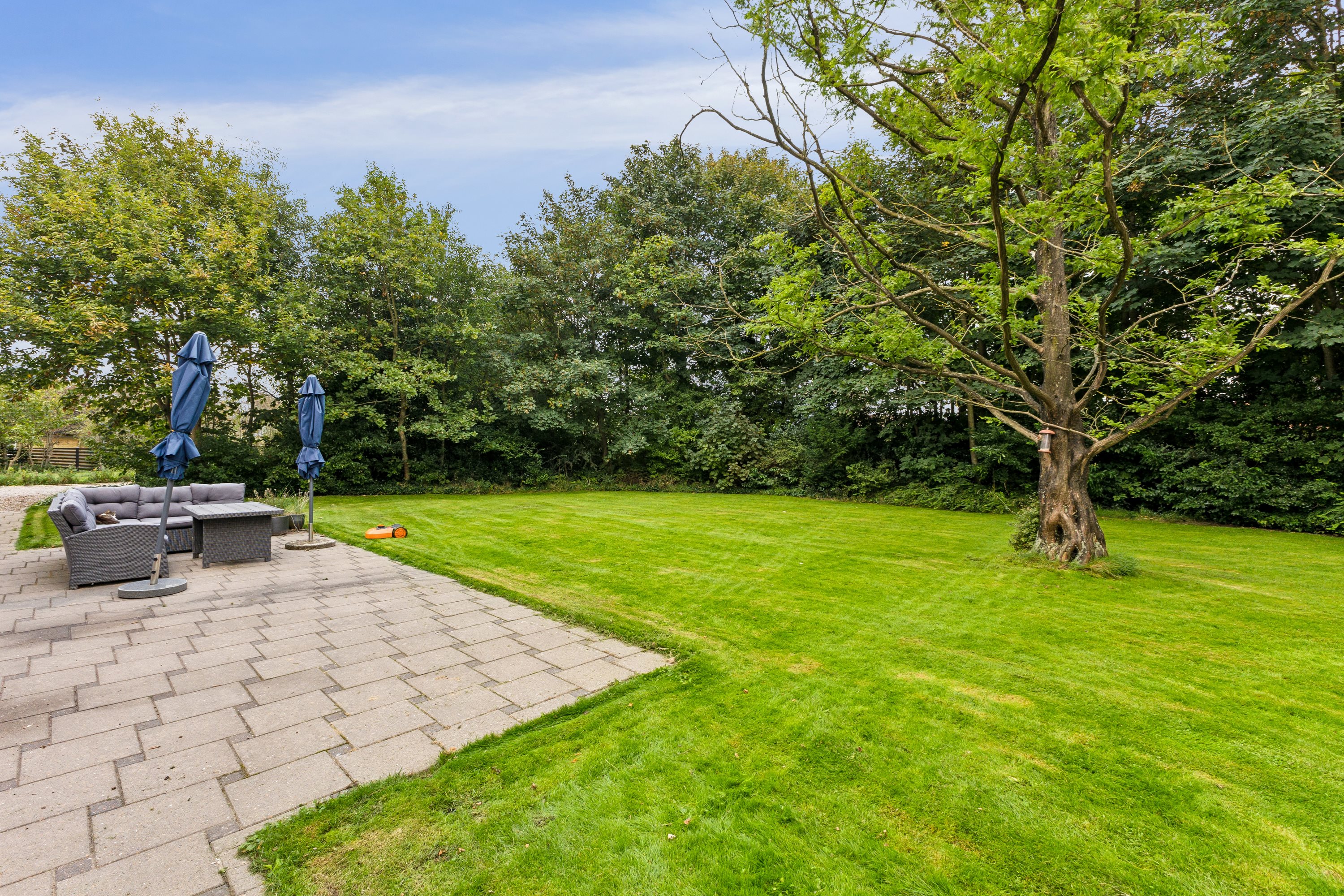 Fremhævet terrasse billede i fuldskærmstilstand. Billede af Valmuemarken 19A, 6771 Gredstedbro