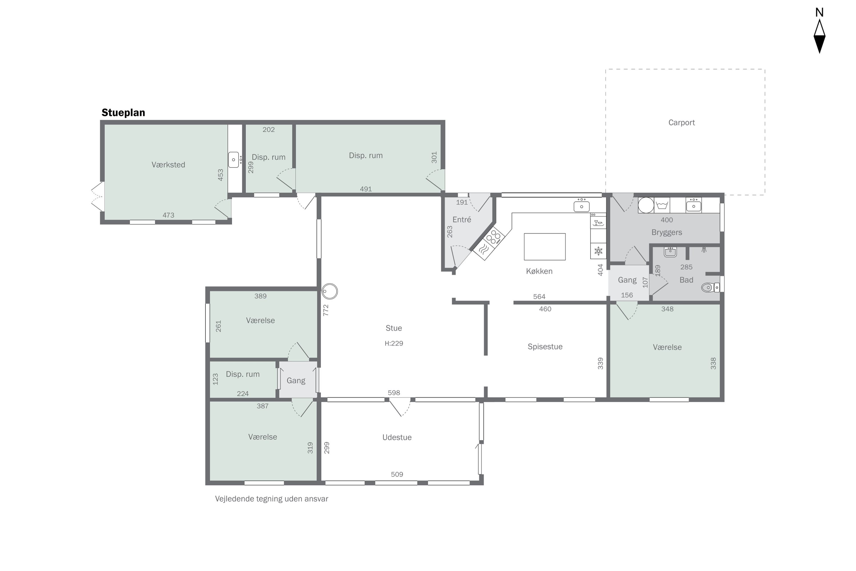 Plantegninger billede af Algade 24, Koldby, 7752 Snedsted