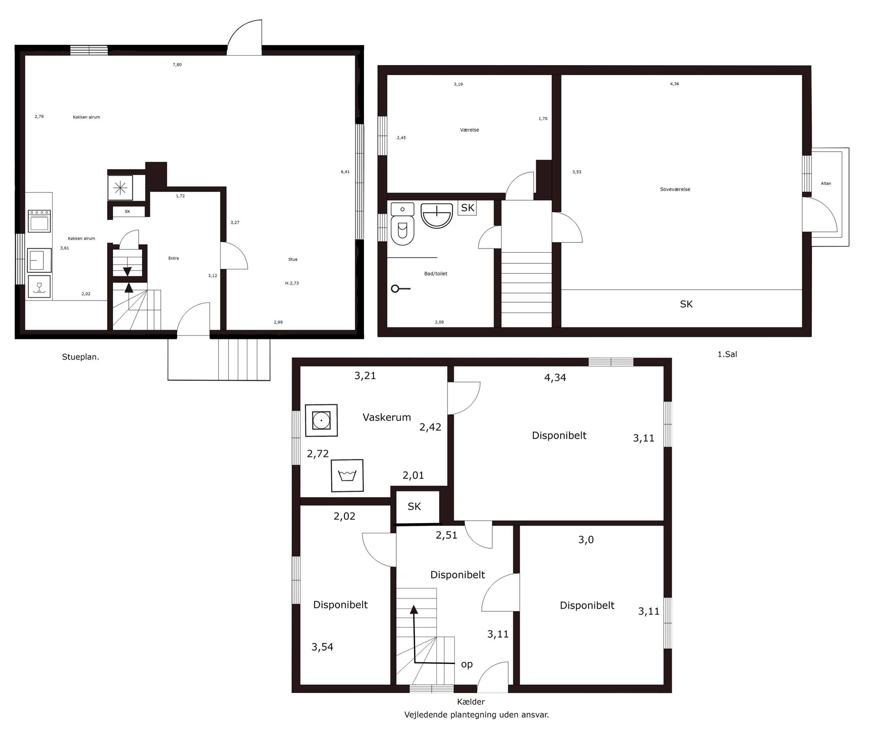 Plantegninger billede af Birkevej 3, 5620 Glamsbjerg