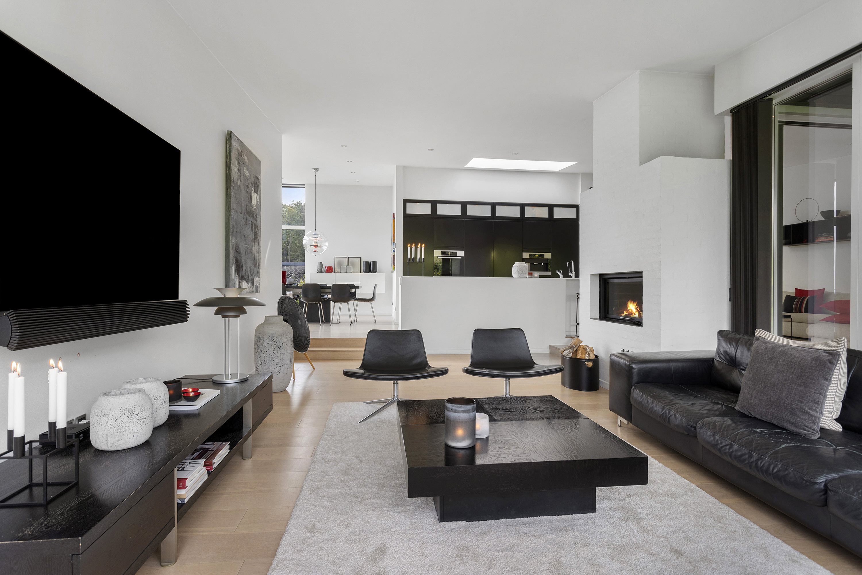 Fremhævet stue billede i fuldskærmstilstand. Billede af Vesteråsene 40, 9900 Frederikshavn