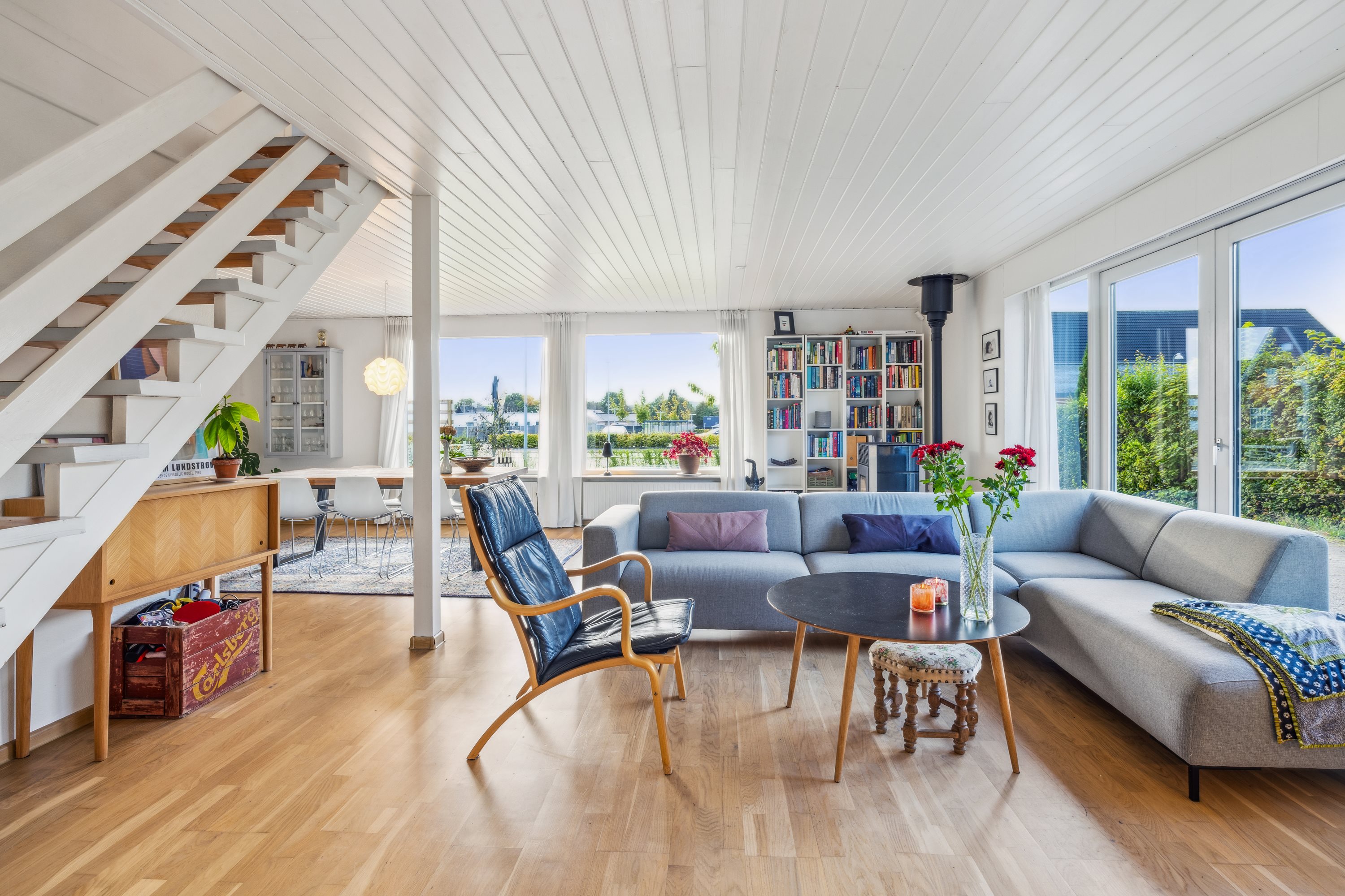 Fremhævet stue billede i fuldskærmstilstand. Billede af Koldingvej 106, 8800 Viborg