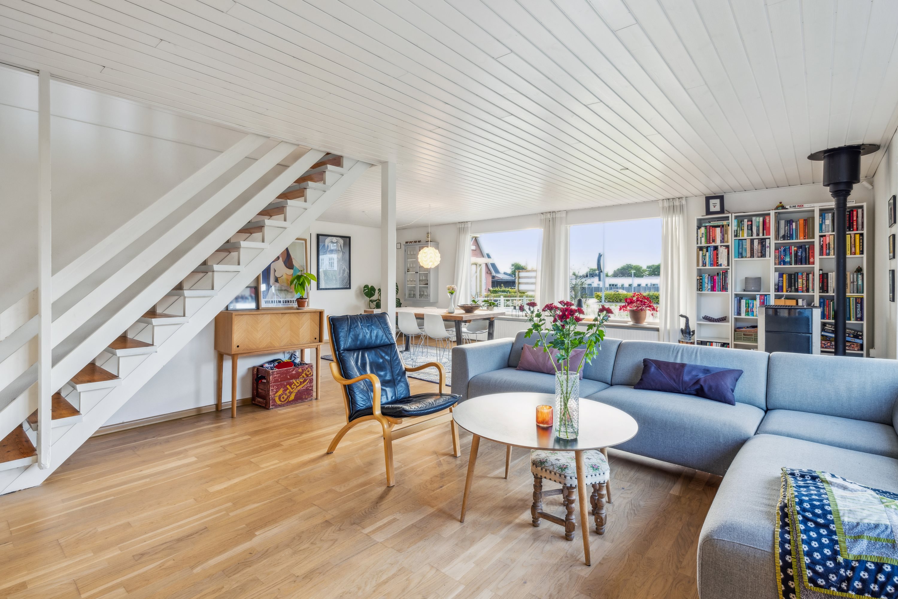 Fremhævet stue billede i fuldskærmstilstand. Billede af Koldingvej 106, 8800 Viborg