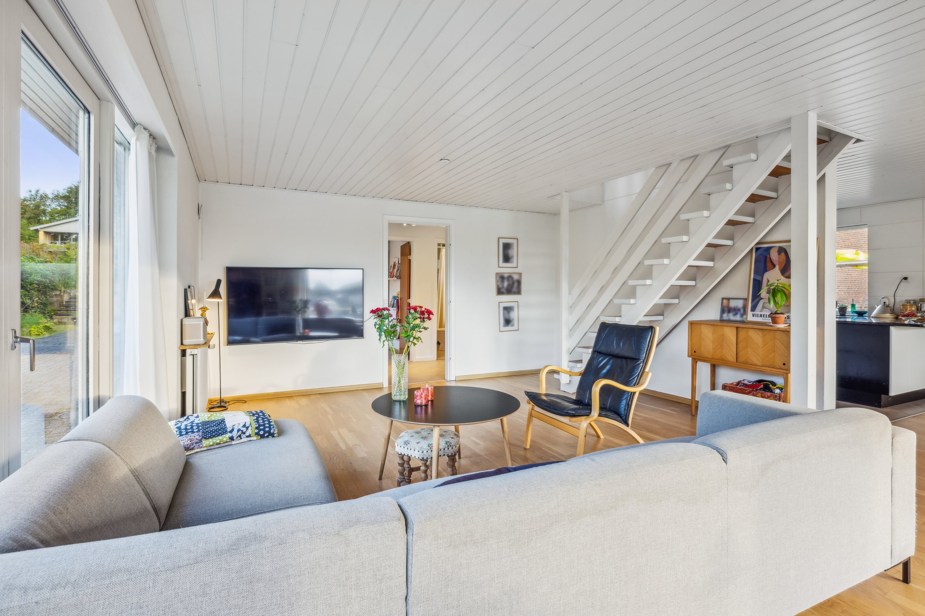 Fremhævet stue billede i fuldskærmstilstand. Billede af Koldingvej 106, 8800 Viborg