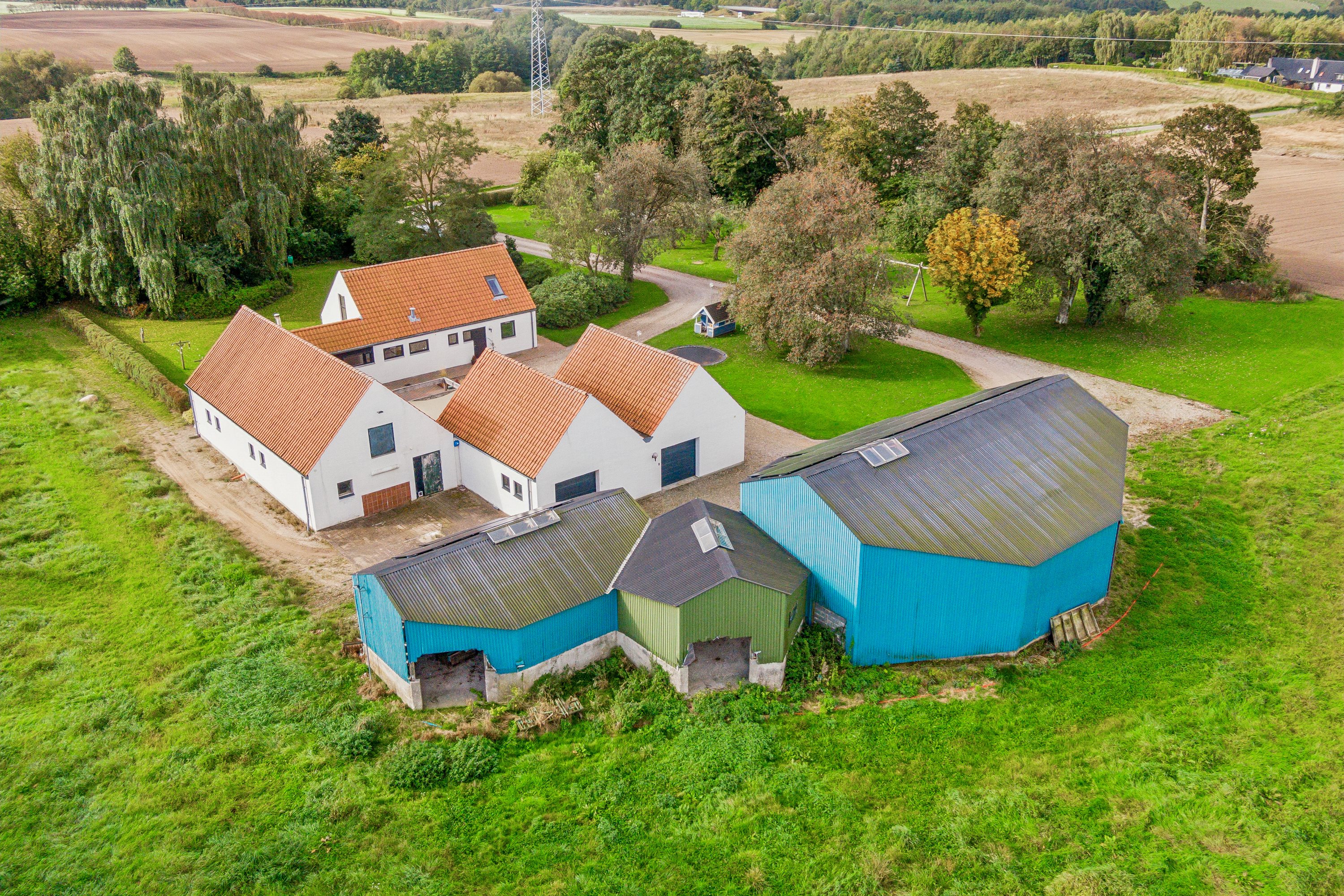 Fremhævet luftfoto billede i fuldskærmstilstand. Billede af Møllevej 7, Langskov, 8370 Hadsten