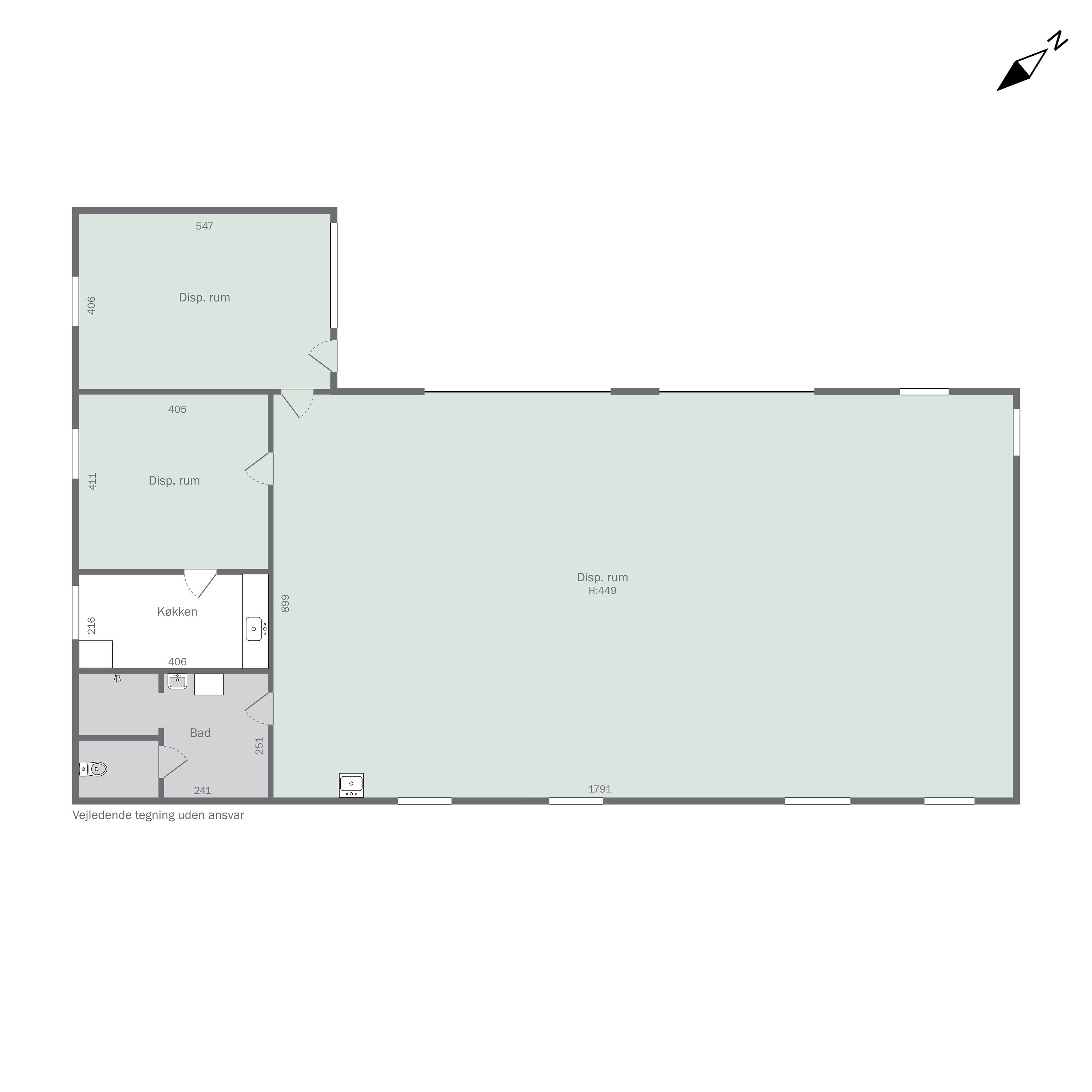 Plantegninger billede af Karolinevej 11, 4200 Slagelse