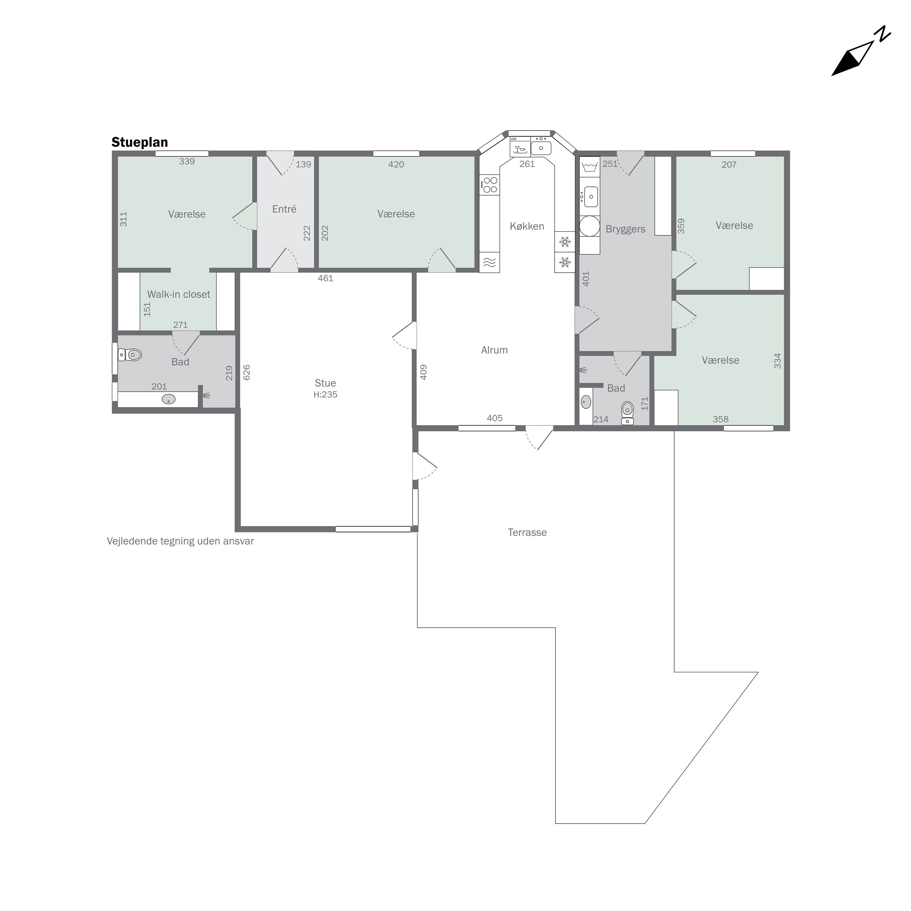 Plantegninger billede af Karolinevej 11, 4200 Slagelse