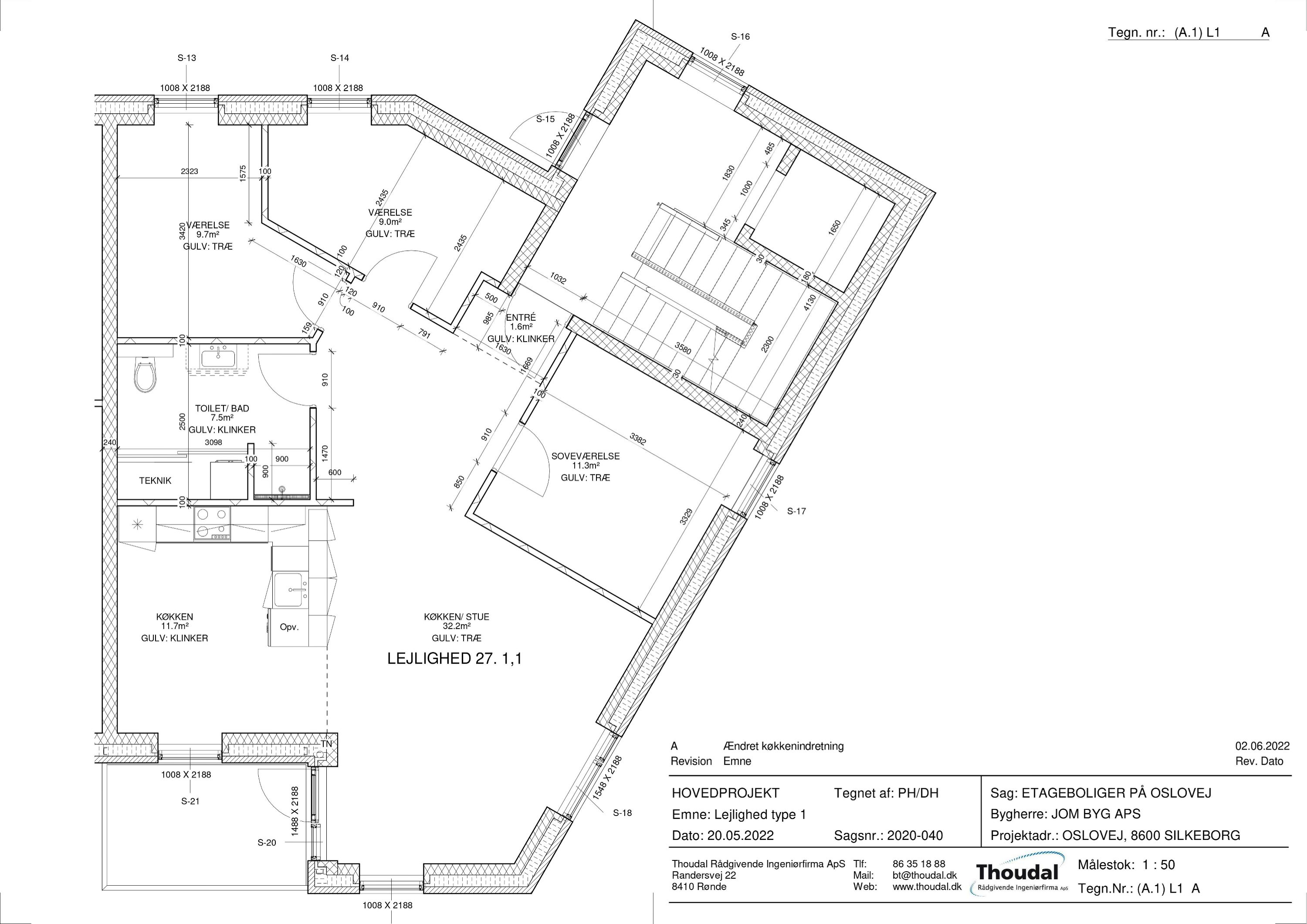 Plantegninger billede af Oslovej 27, 1. 1., 8600 Silkeborg