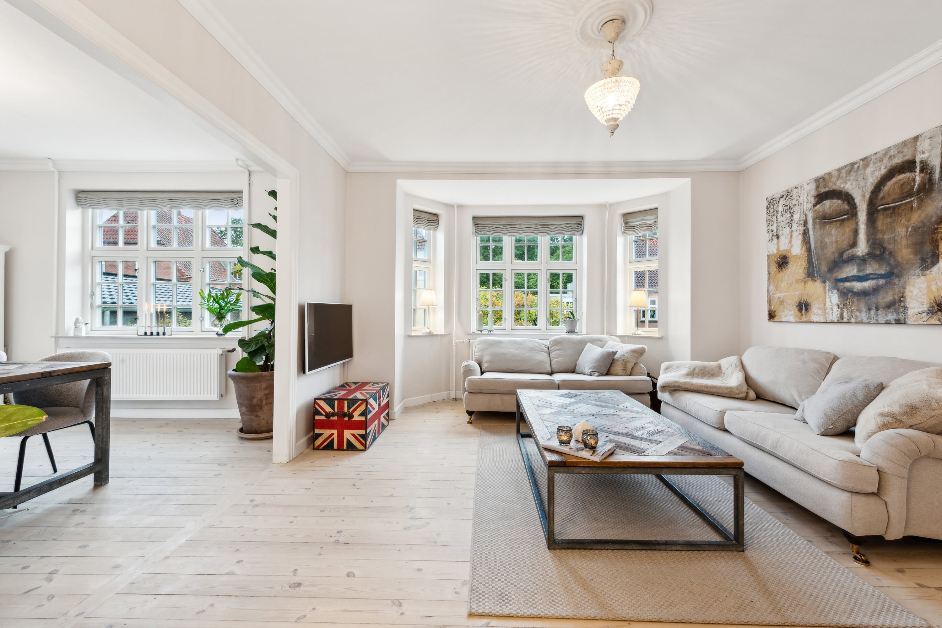 Fremhævet stue billede i fuldskærmstilstand. Billede af Tordenskjoldsvej 13, 3000 Helsingør