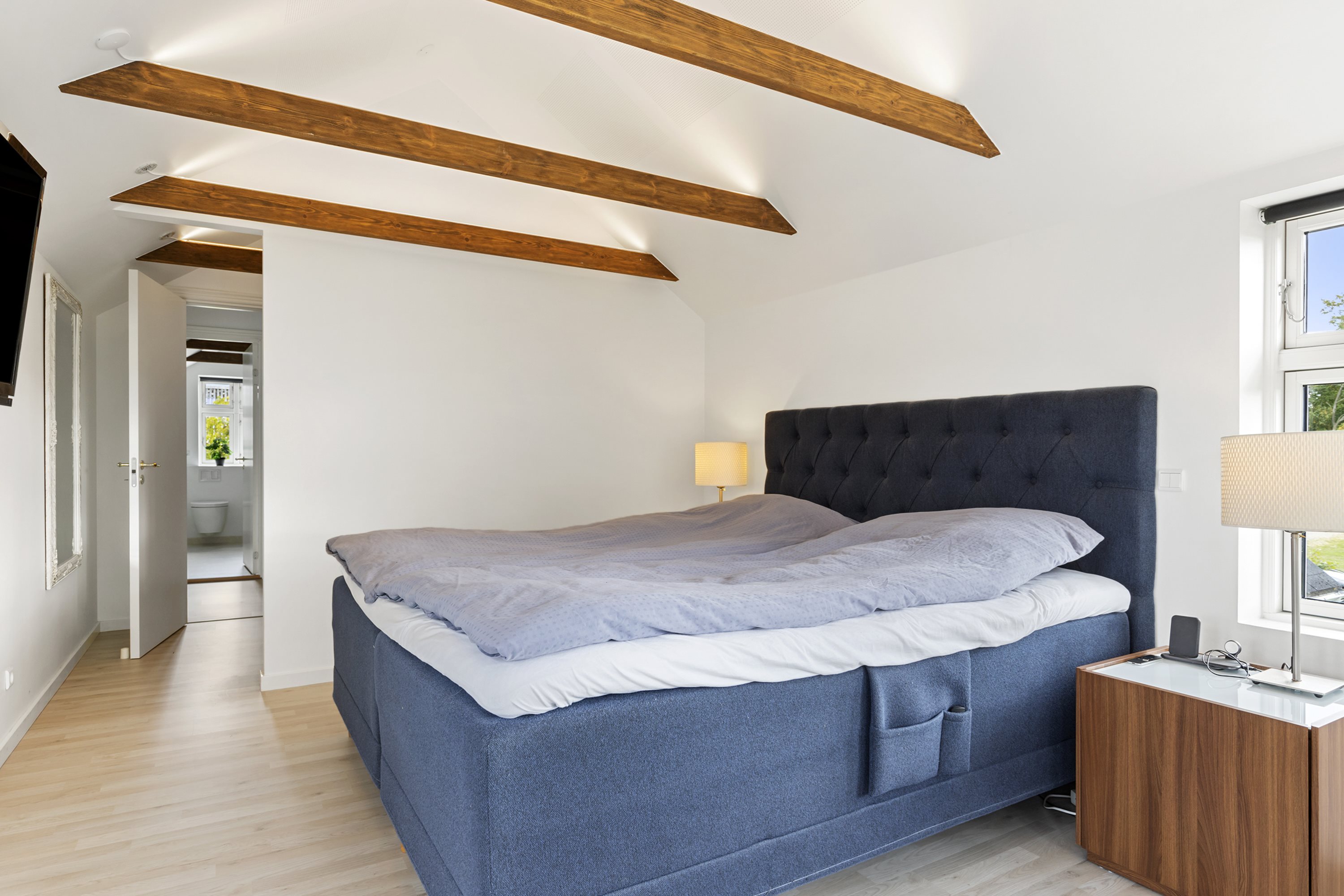 Fremhævet soveværelse billede i fuldskærmstilstand. Billede af Halkærvej 91, Skørbæk, 9240 Nibe