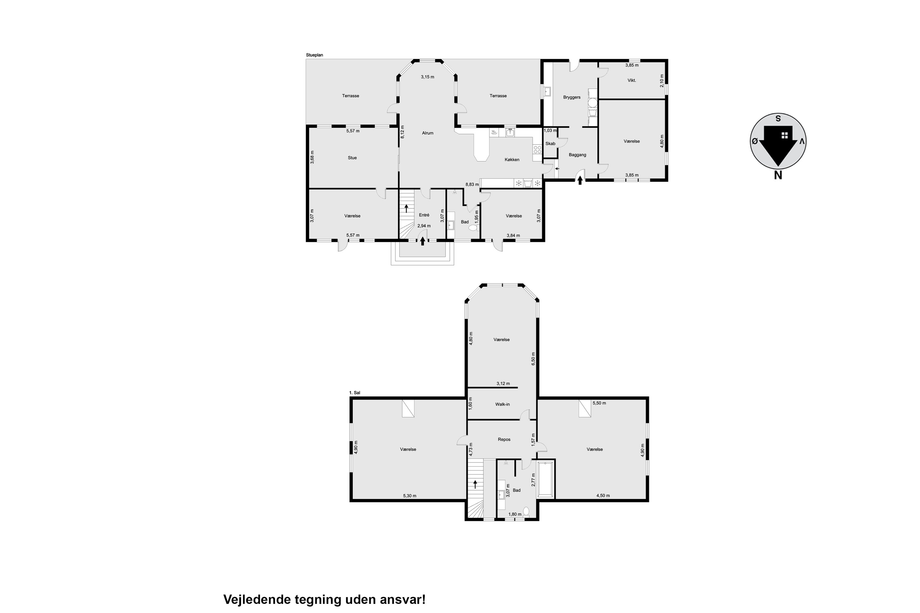Plantegninger billede af Halkærvej 91, Skørbæk, 9240 Nibe