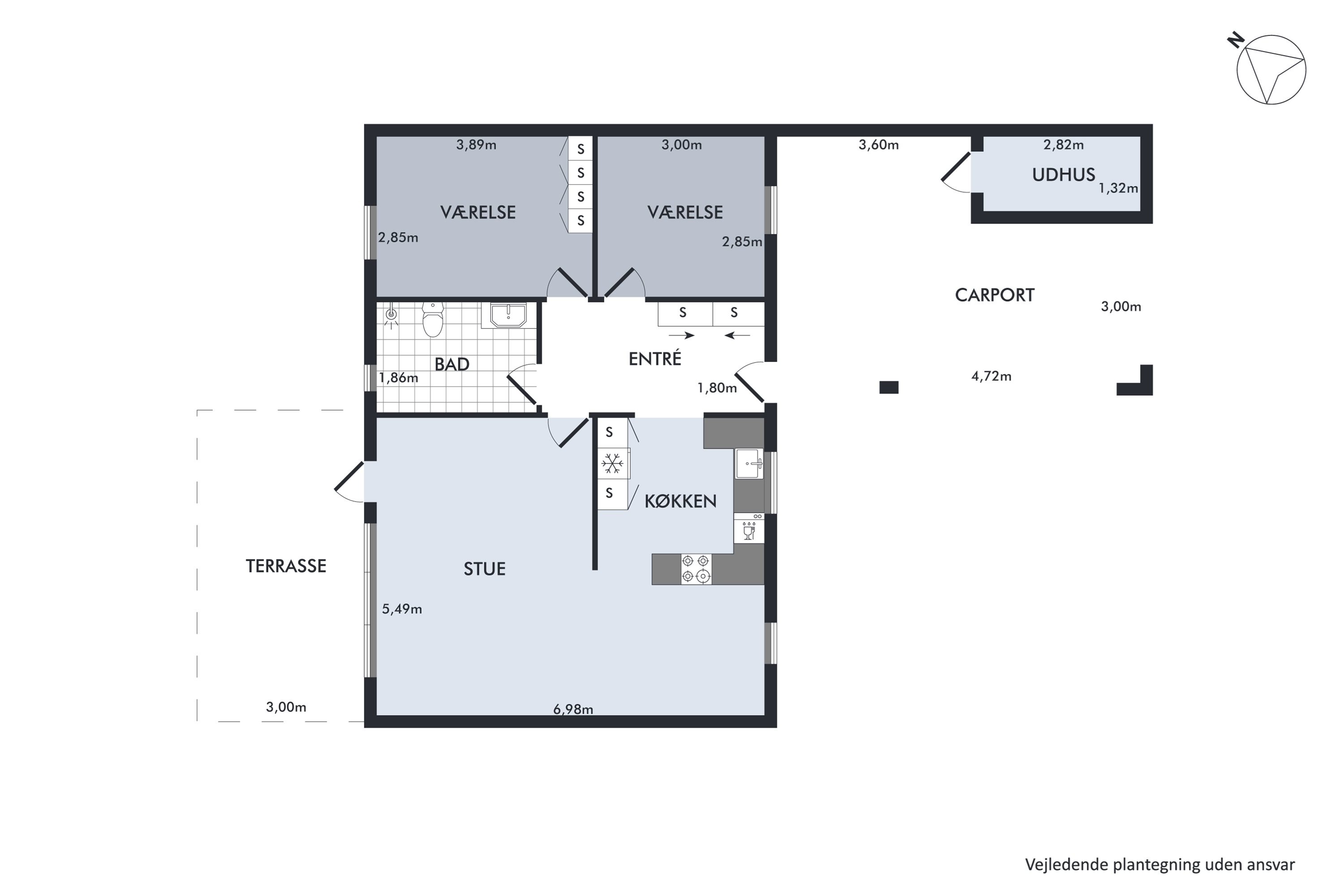 Plantegninger billede af Haslundparken 9, Vester Hassing, 9310 Vodskov