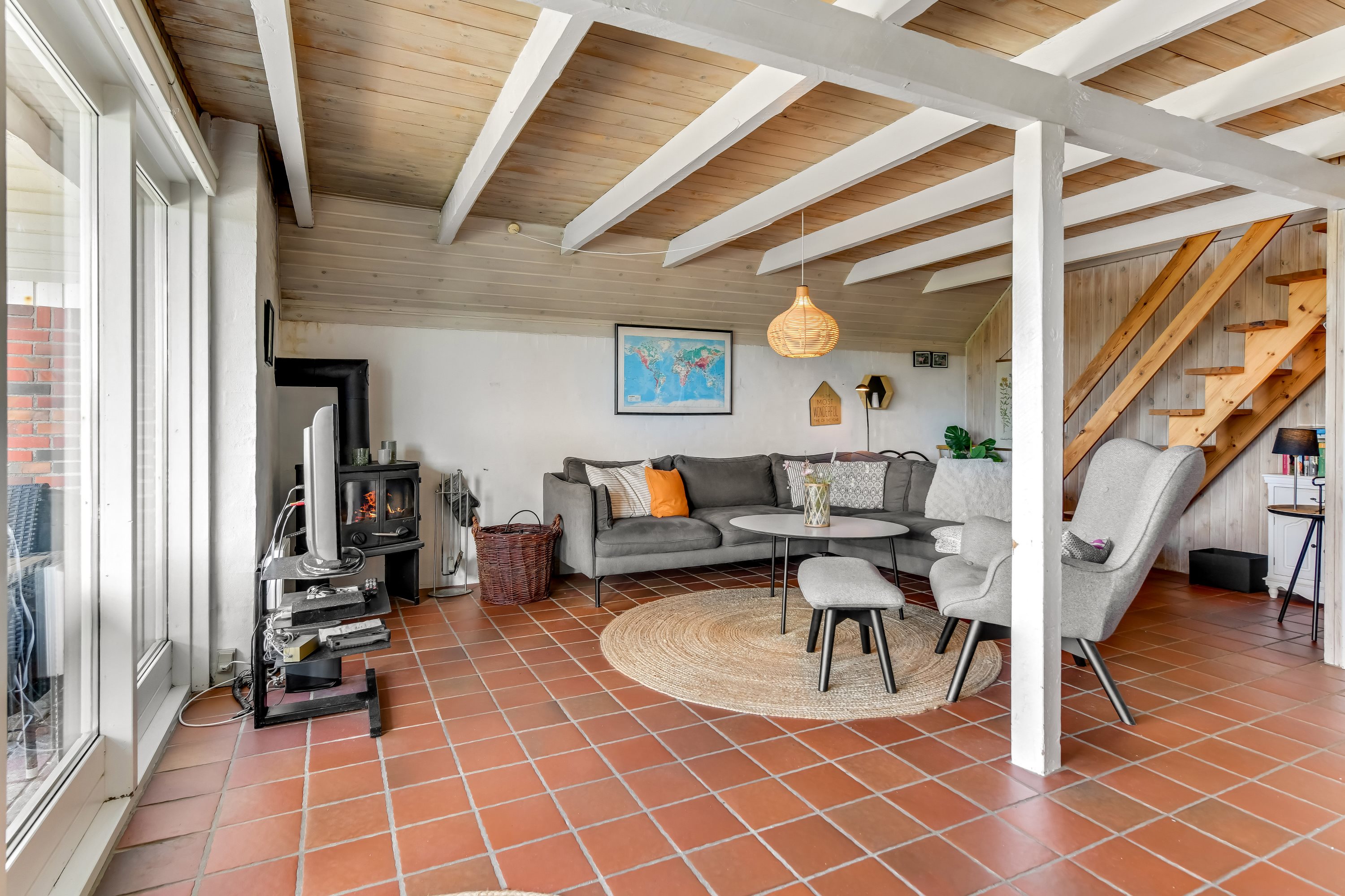 Fremhævet stue billede i fuldskærmstilstand. Billede af Paradisvej 52, Rindby Strand, 6720 Fanø