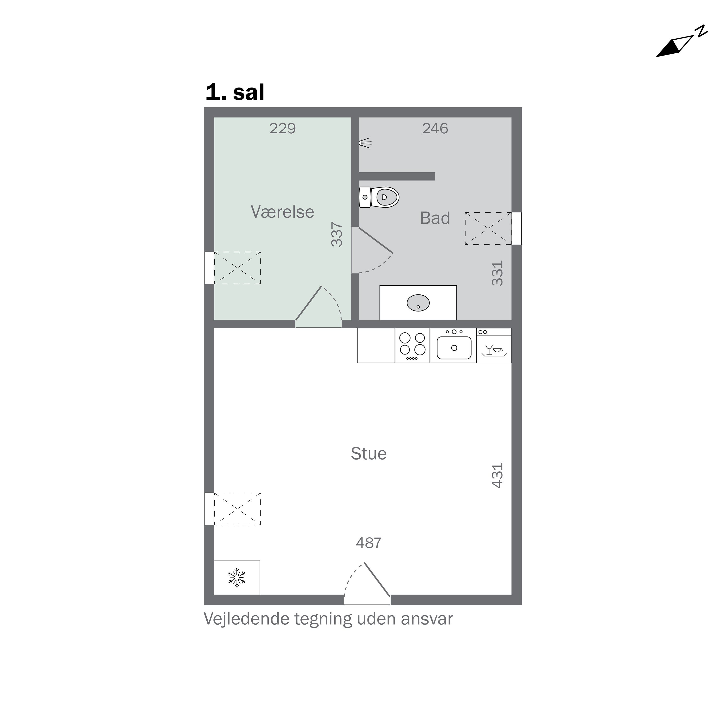 Plantegninger billede af Vesterhavsgade 108, Vorupør, 7700 Thisted