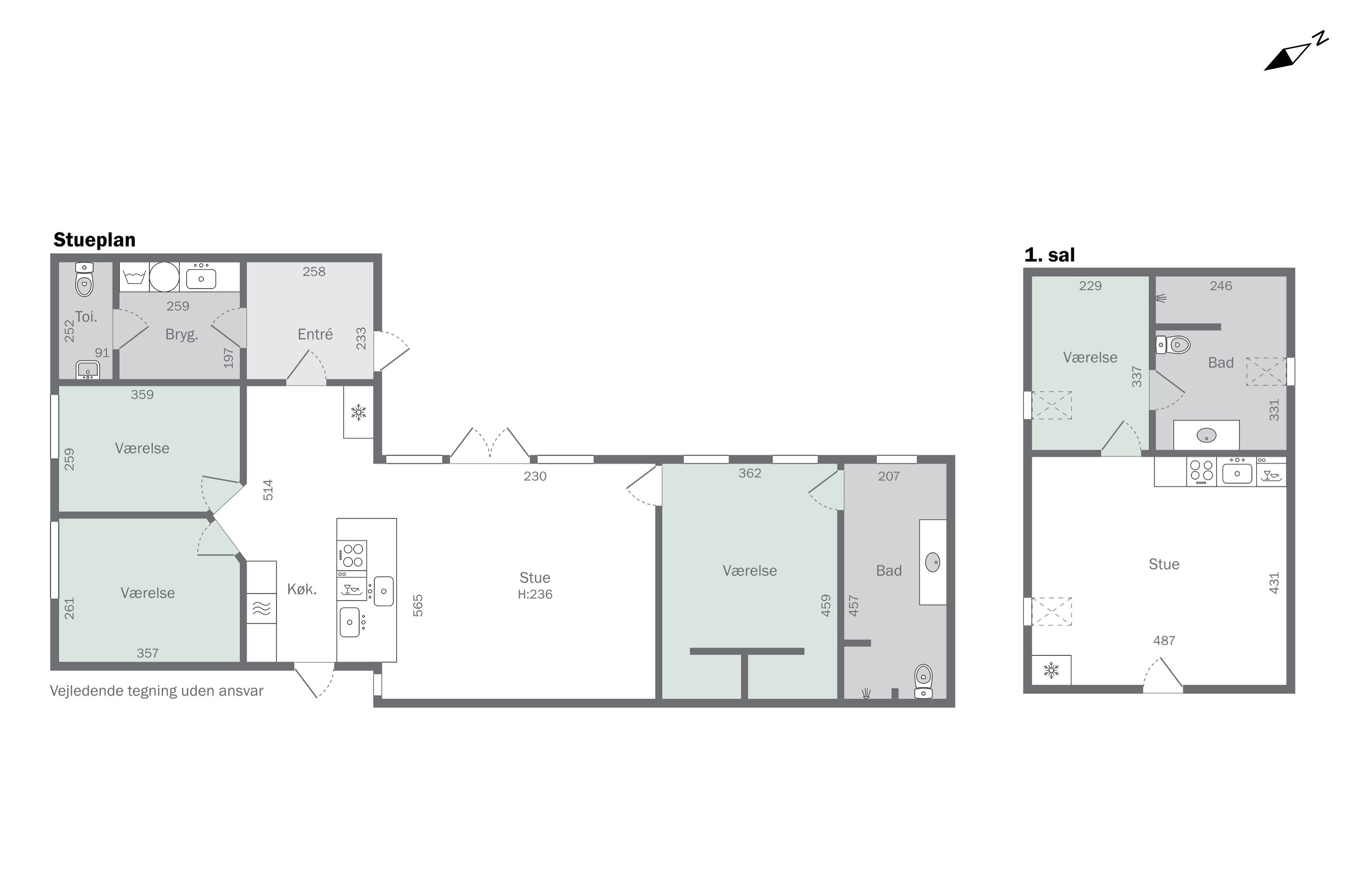 Plantegninger billede af Vesterhavsgade 108, Vorupør, 7700 Thisted