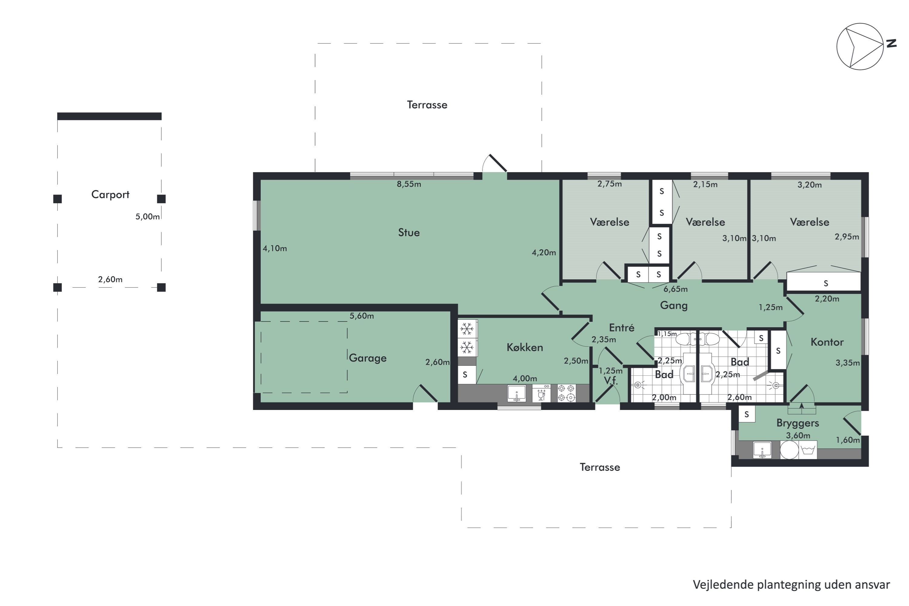 Plantegninger billede af Mylius Erichsens Vej 21, Gug, 9210 Aalborg SØ