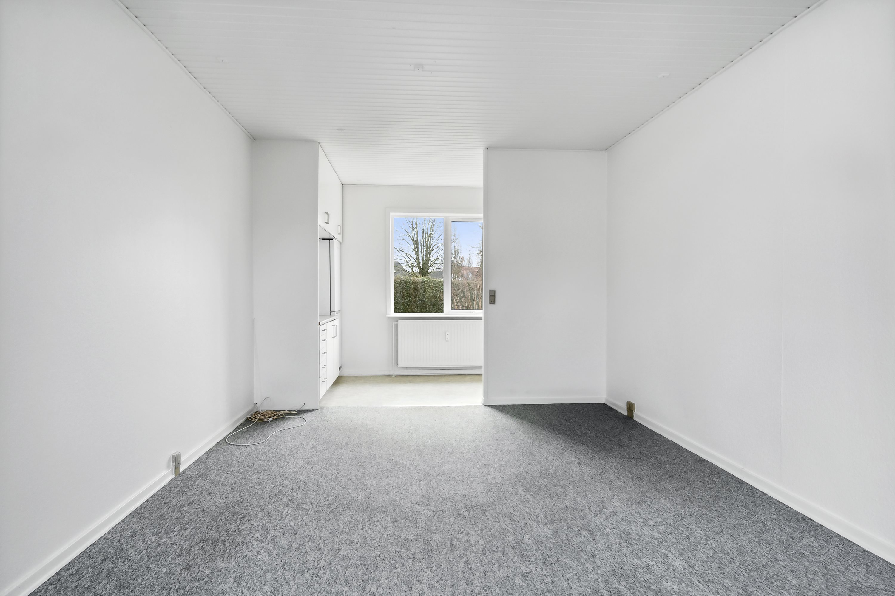 Fremhævet stue billede i fuldskærmstilstand. Billede af Vestbygade 7A-D, Haverslev, 9610 Nørager