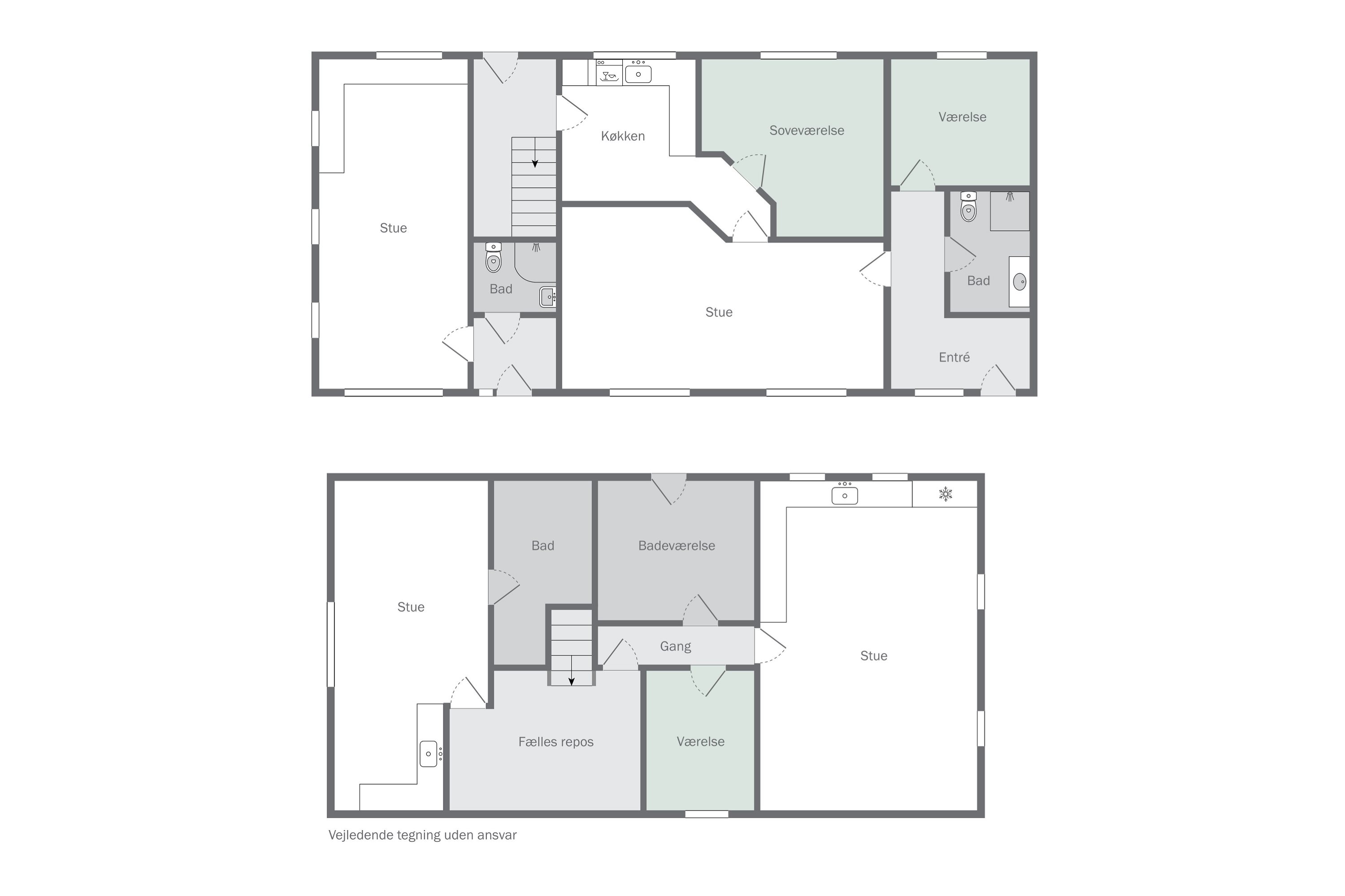 Plantegninger billede af Vestbygade 7A-D, Haverslev, 9610 Nørager