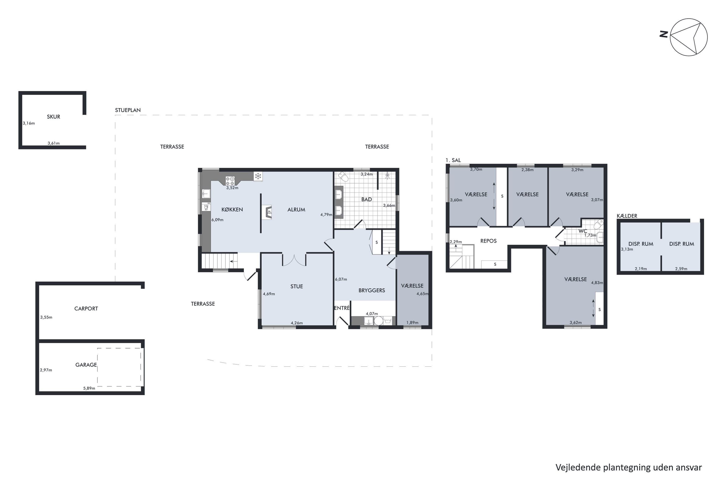 Plantegninger billede af Viborgvej 28, Hammershøj, 8830 Tjele