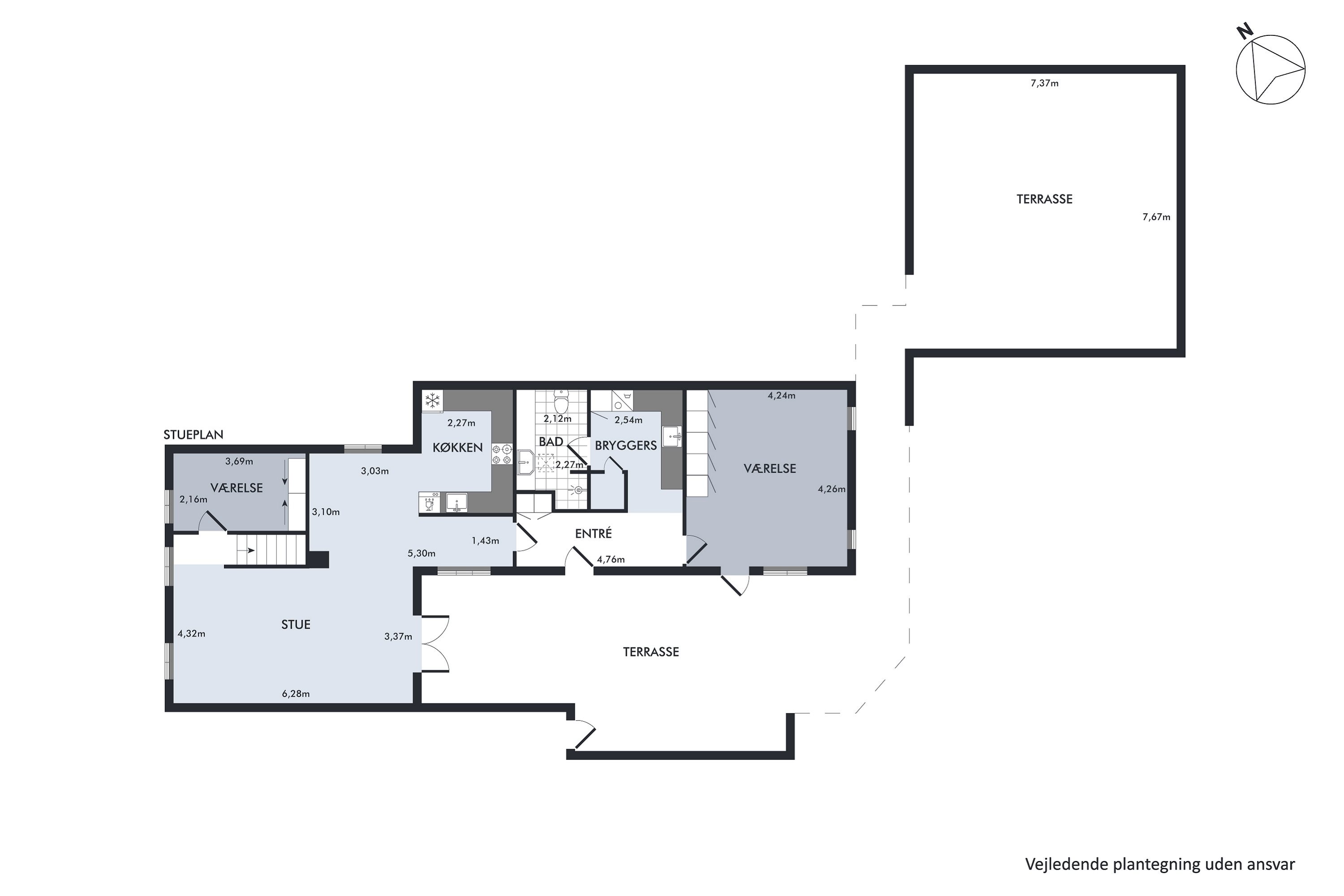 Plantegninger billede af Bådsgårdsvej 25, 7730 Hanstholm