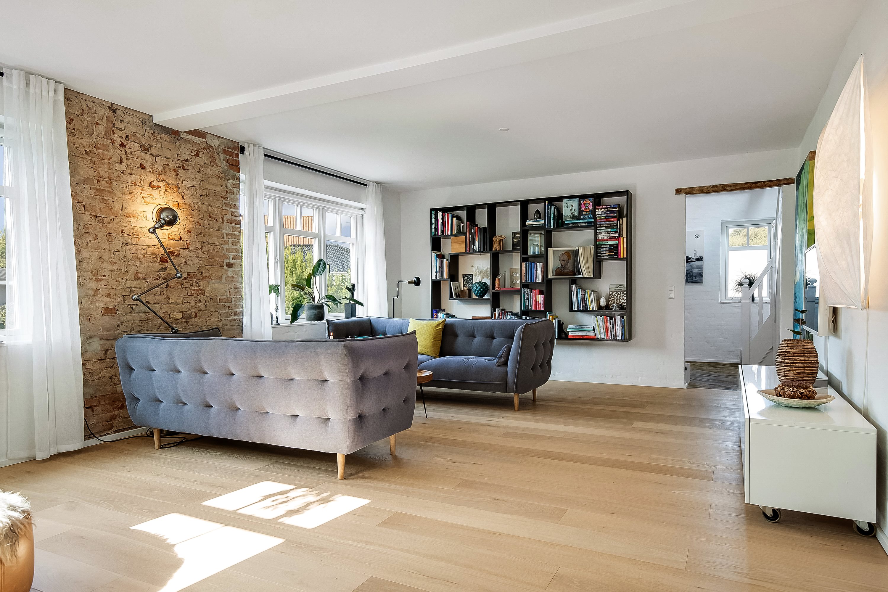 Fremhævet stue billede i fuldskærmstilstand. Billede af Idyl 13, Tved, 6000 Kolding