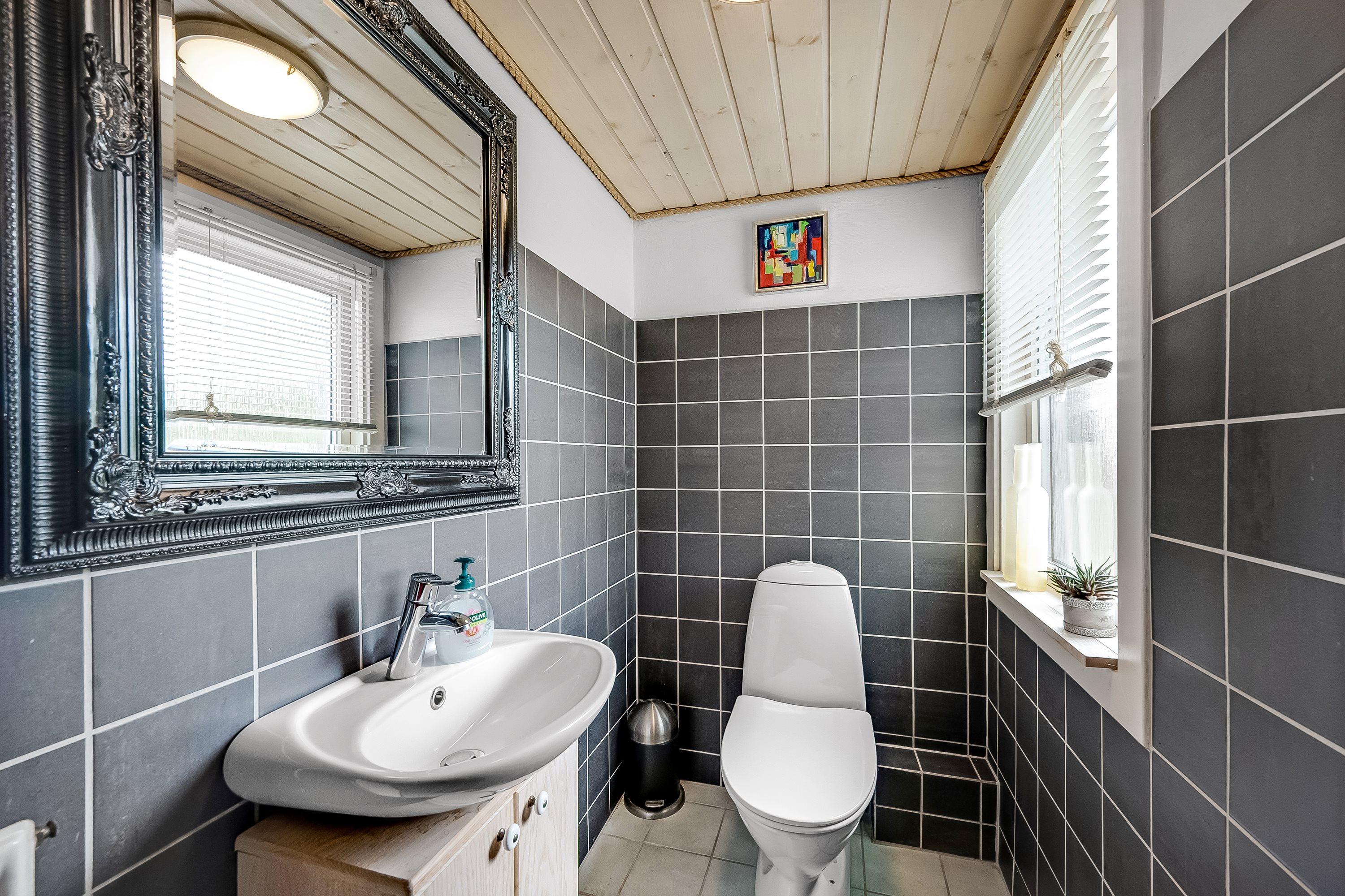 Fremhævet badeværelse billede i fuldskærmstilstand. Billede af Stadionalle 2, Borris, 6900 Skjern