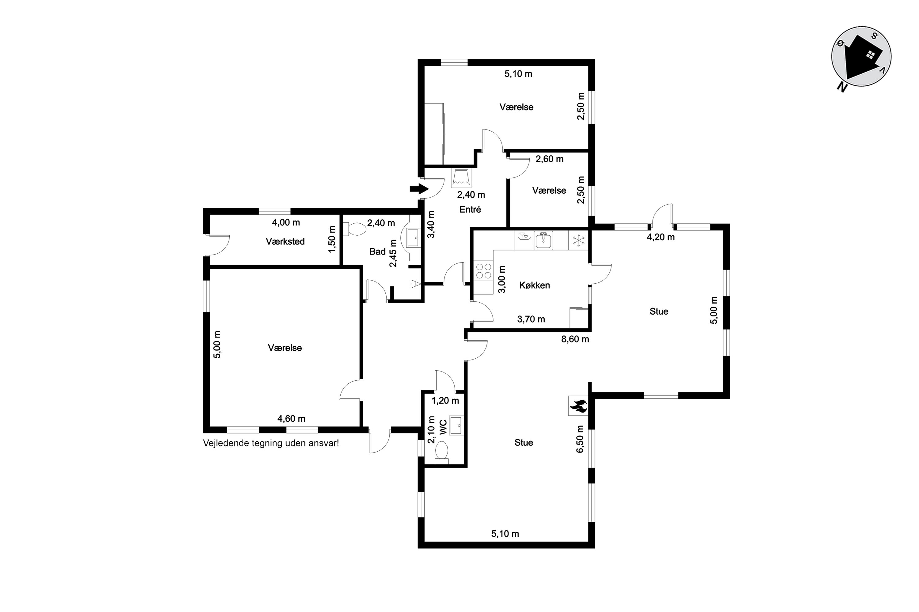 Plantegninger billede af Stadionalle 2, Borris, 6900 Skjern