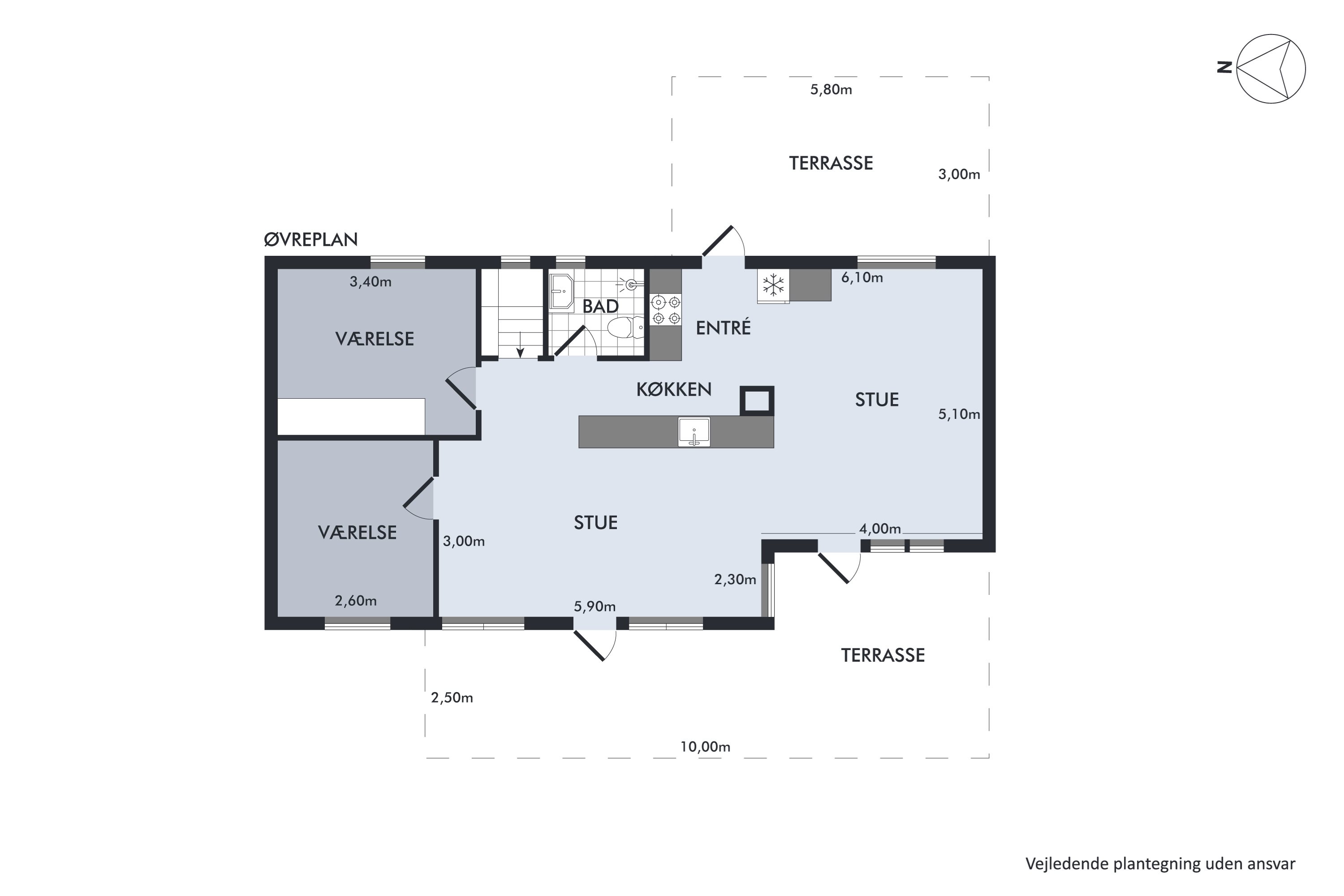 Plantegninger billede af Ndr. Strandvej 26, 8400 Ebeltoft