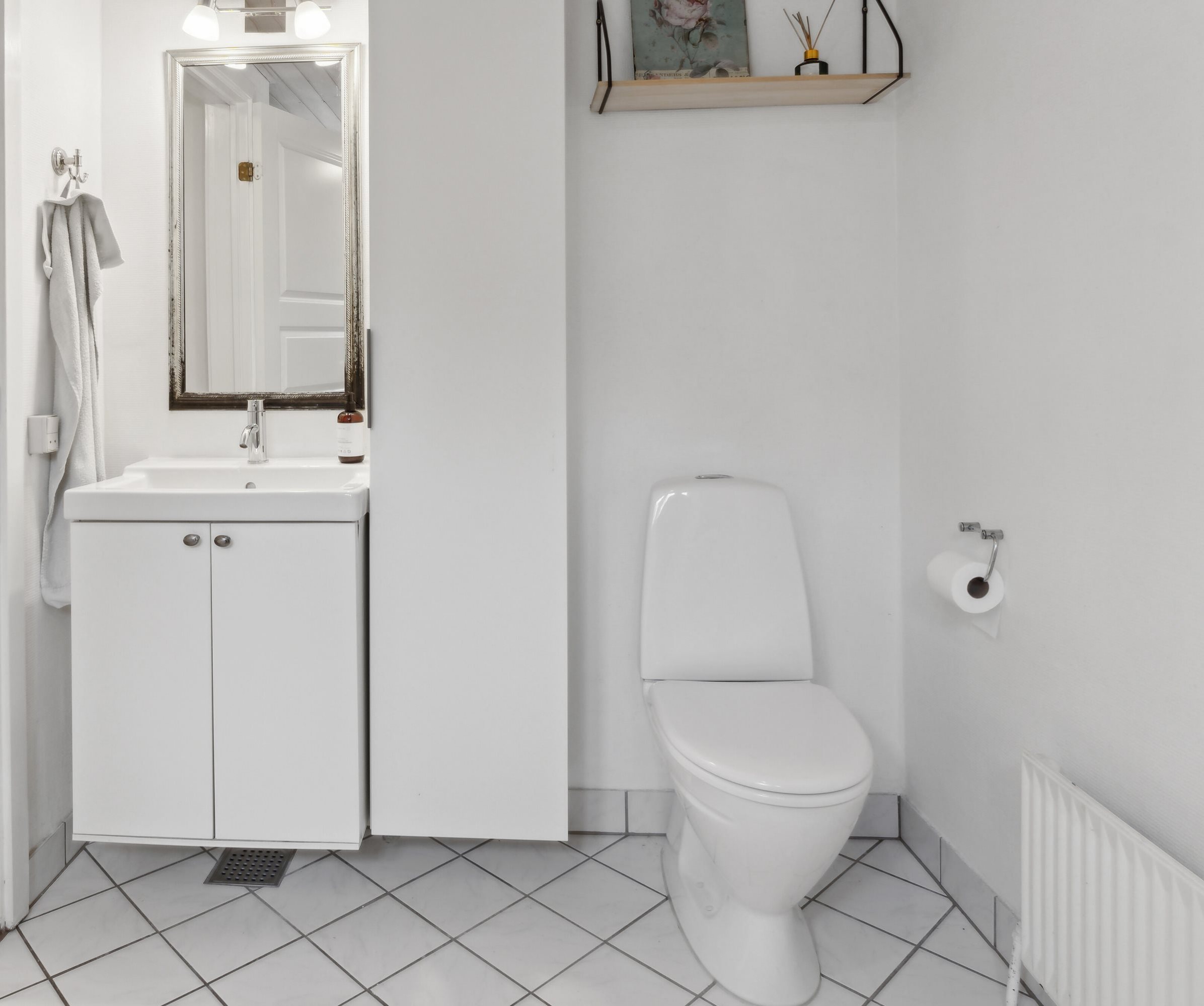 Fremhævet badeværelse billede i fuldskærmstilstand. Billede af Elsborgvej 24, Sjørslev, 8620 Kjellerup