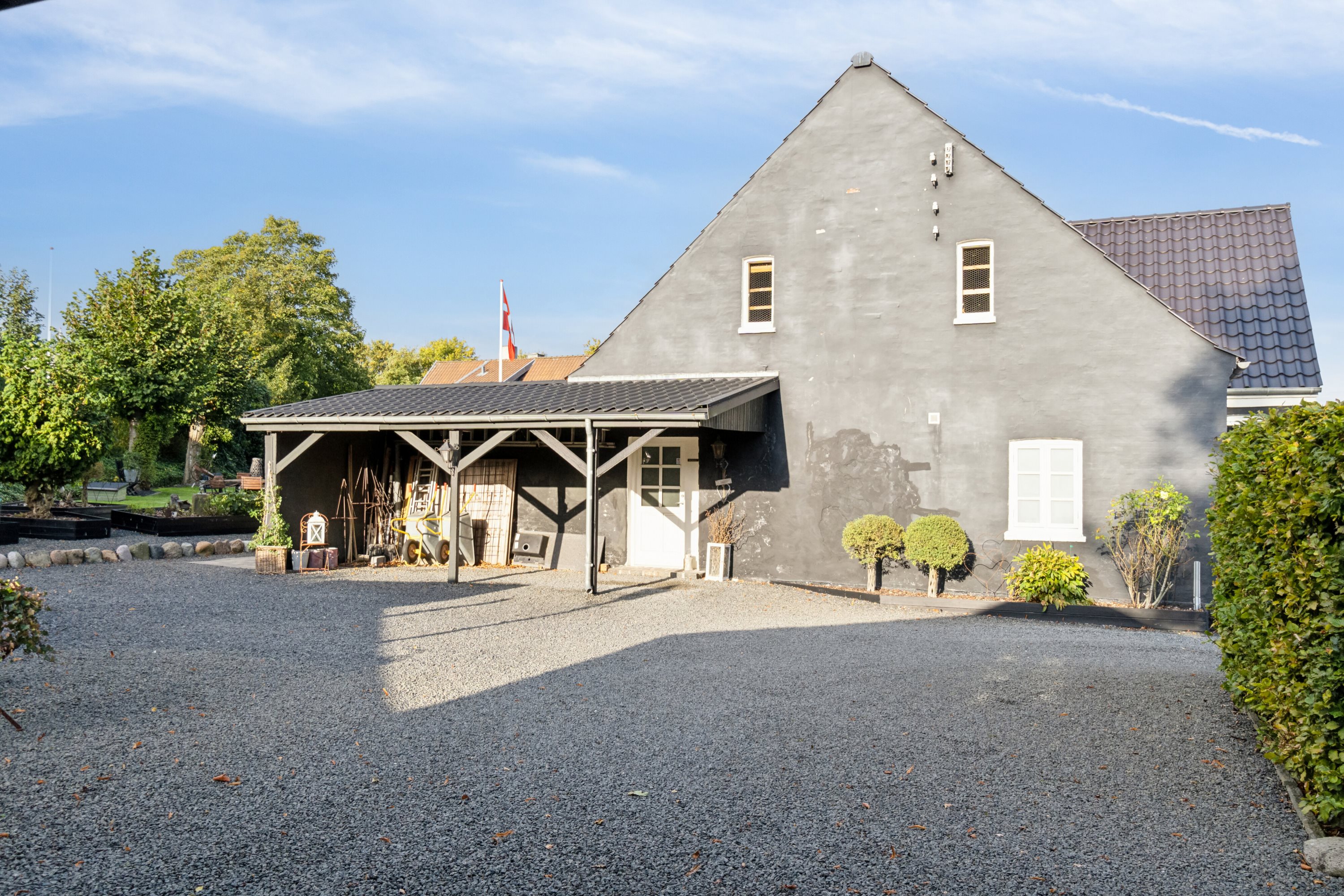 Fremhævet set fra vejen billede i fuldskærmstilstand. Billede af Krænkerupvej 50, Havrebjerg, 4200 Slagelse