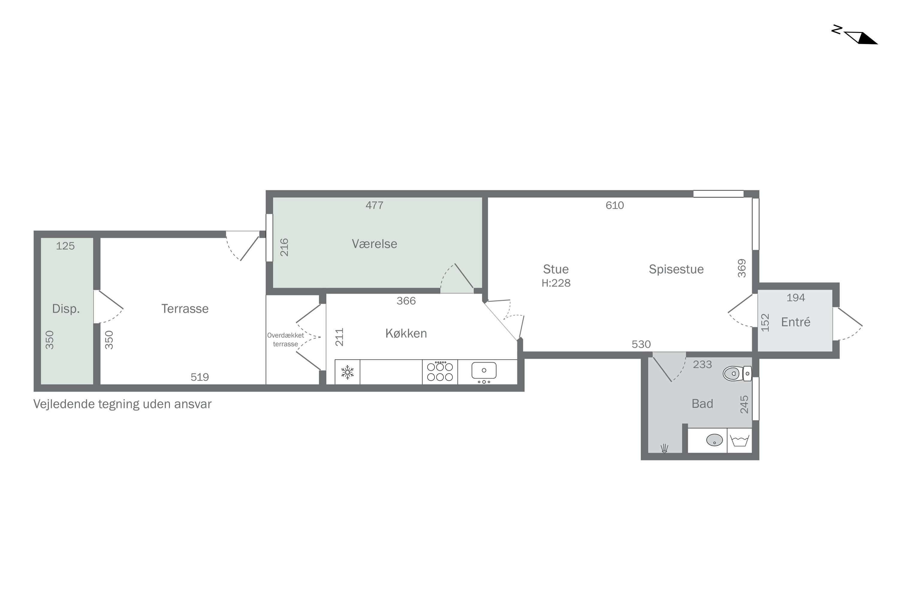 Plantegninger billede af Kalundborgvej 100A, Allerup, 4300 Holbæk