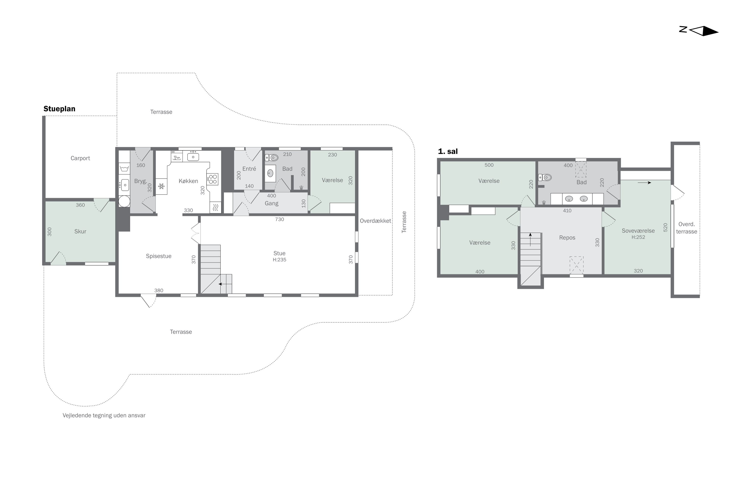 Plantegninger billede af Tornsangervej 38, 9800 Hjørring