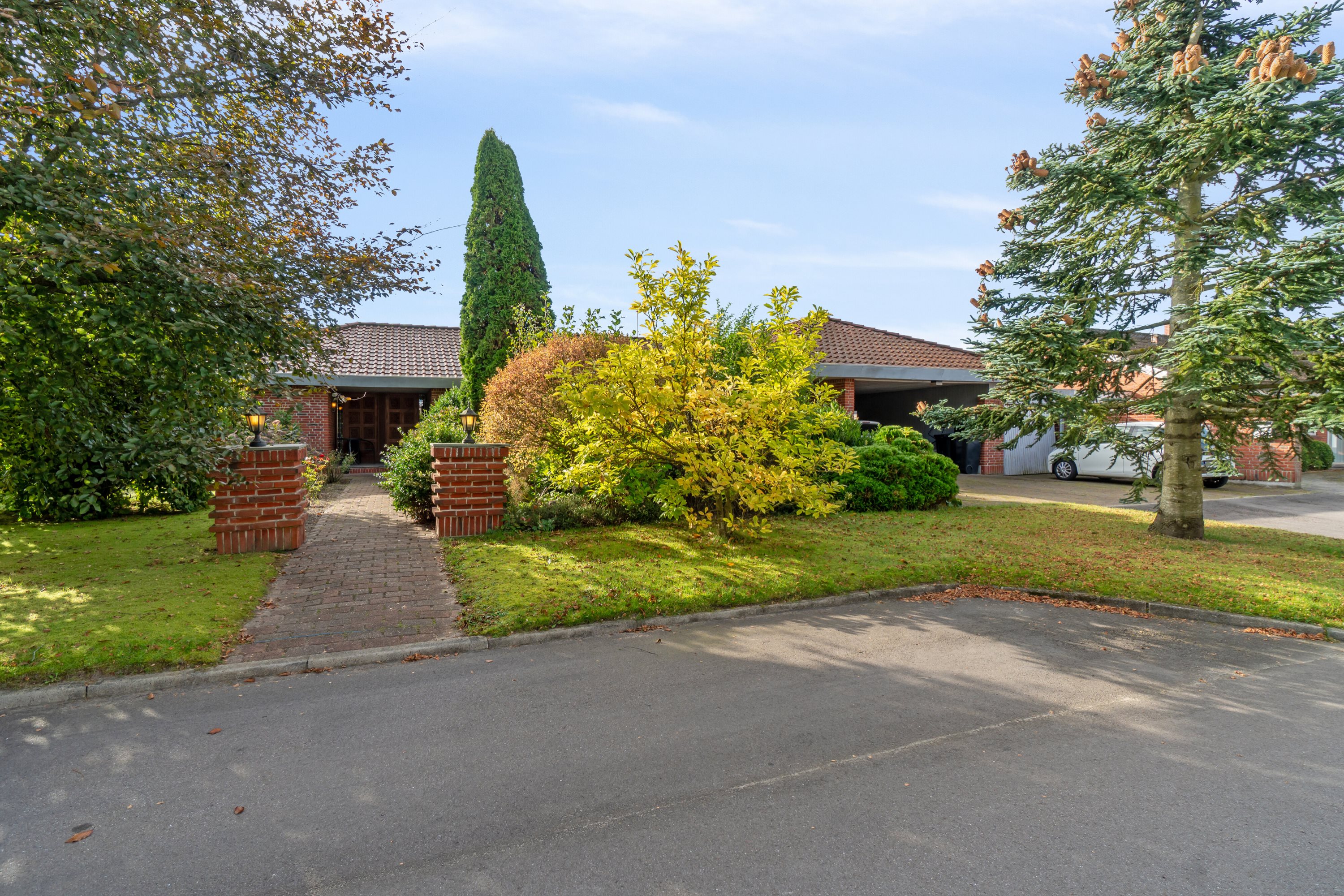 Fremhævet set fra vejen billede i fuldskærmstilstand. Billede af Bjørn Nørgårds Vej 17, 7430 Ikast