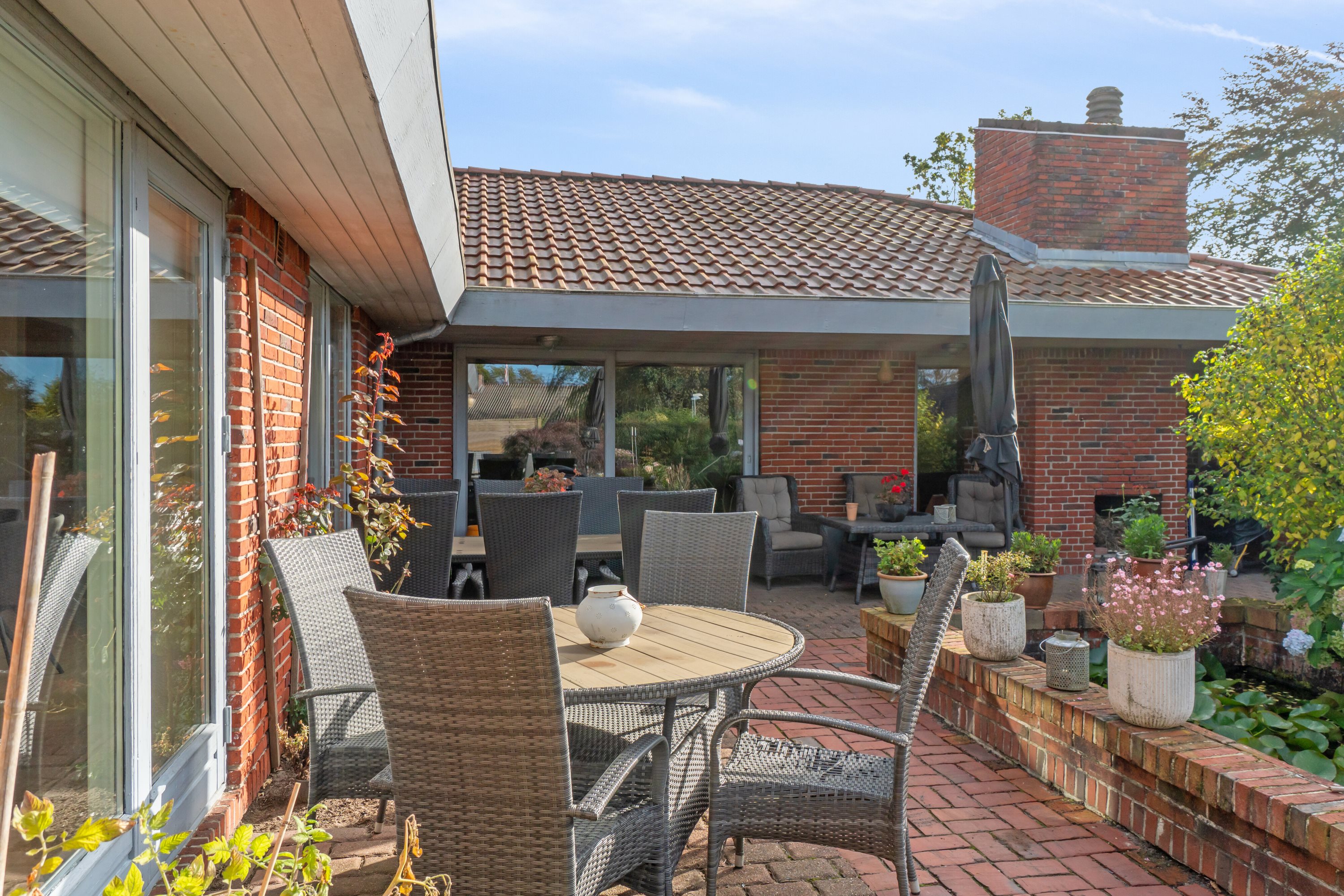 Fremhævet terrasse billede i fuldskærmstilstand. Billede af Bjørn Nørgårds Vej 17, 7430 Ikast