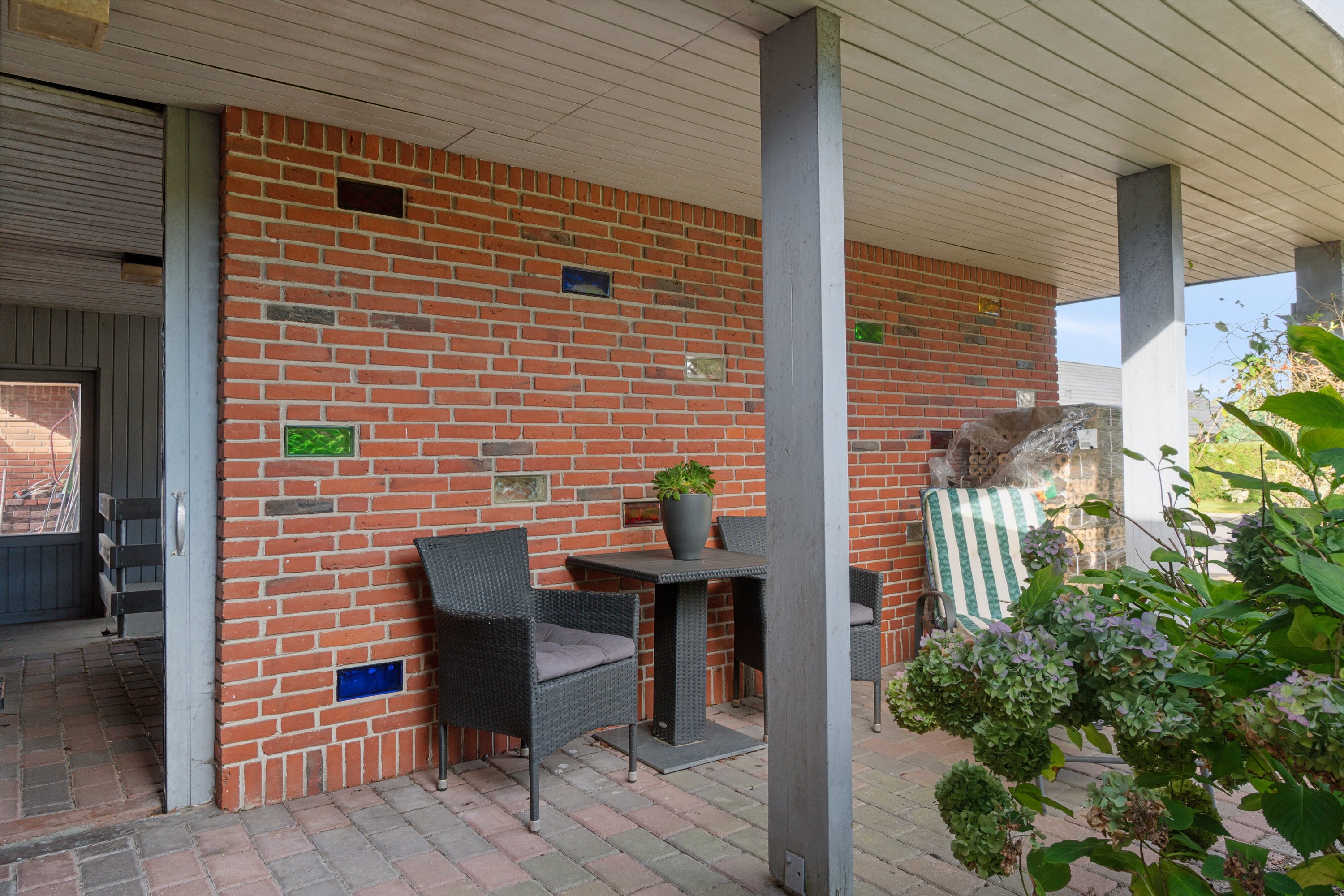 Fremhævet overdækket terrasse billede i fuldskærmstilstand. Billede af Bjørn Nørgårds Vej 17, 7430 Ikast